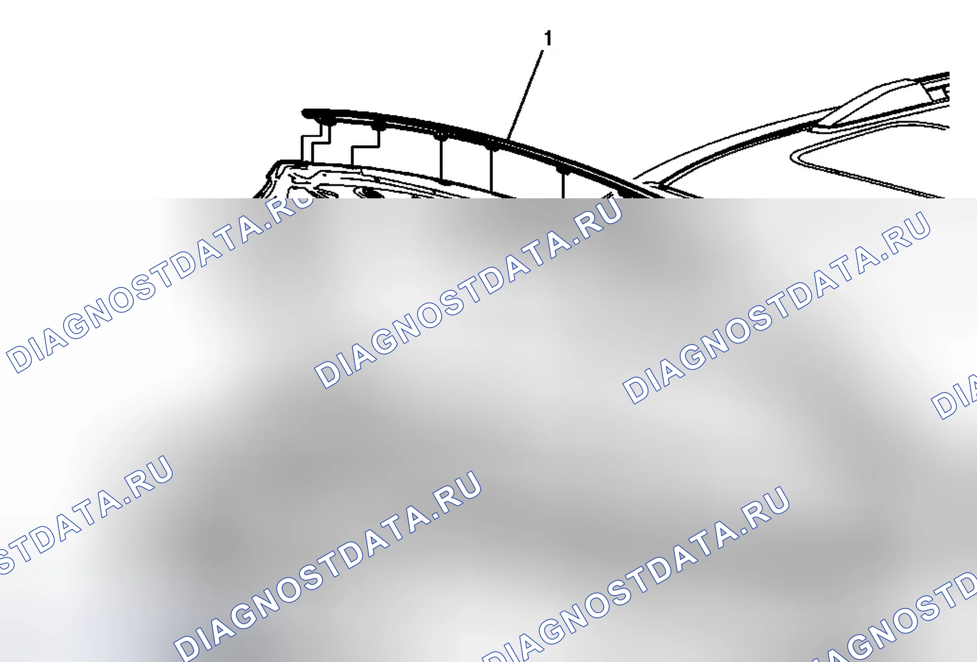 Рис. 47: Замена передней части капота (Acadia Denali). Buick Enclave I
