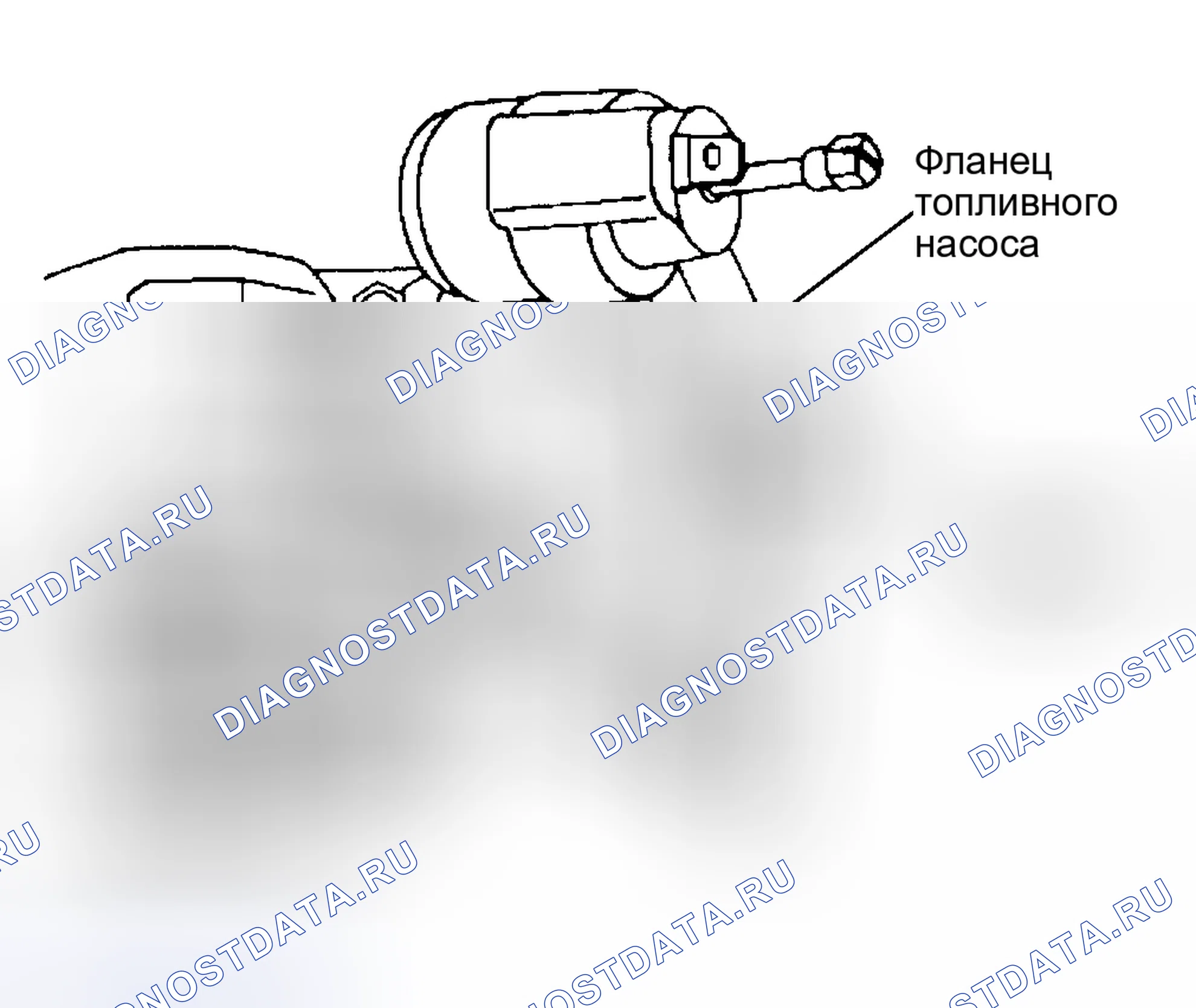 Рис. 15: Синхронизация топливного насоса впрыска (метки синхронизации). Kia Mentor I