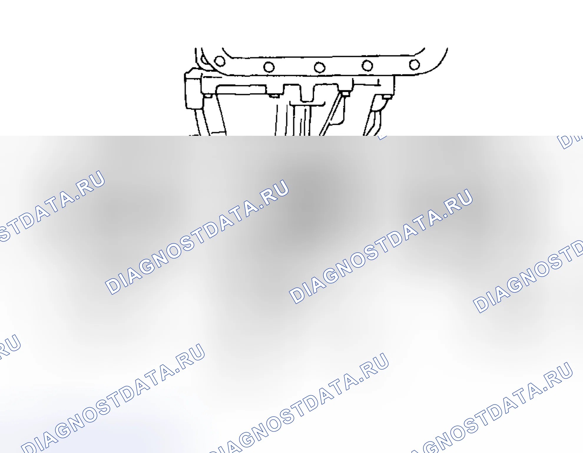 Рис. 159: Поперечина и подушка резины. Subaru Outback BH