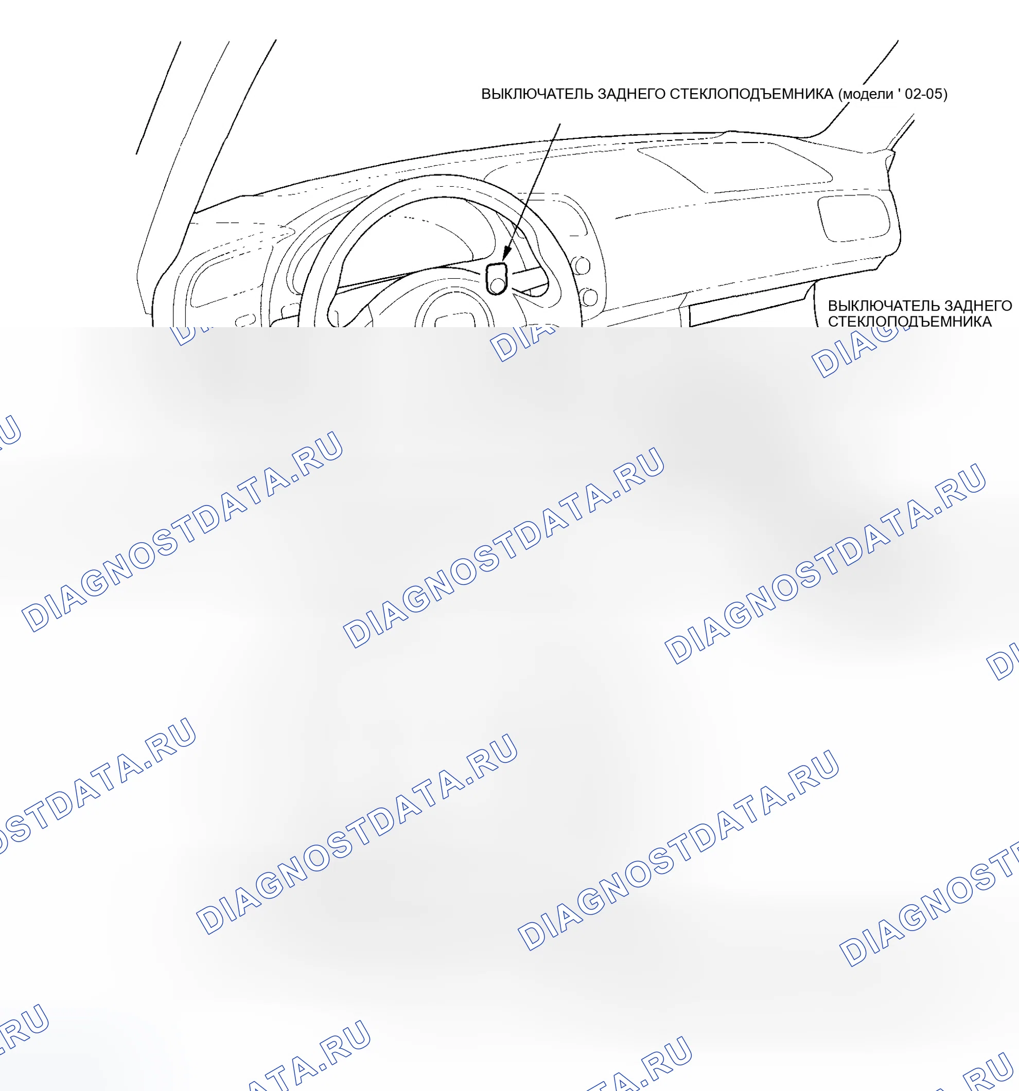 Рис. 1: Указатель расположения компонентов. Honda S2000 AP1