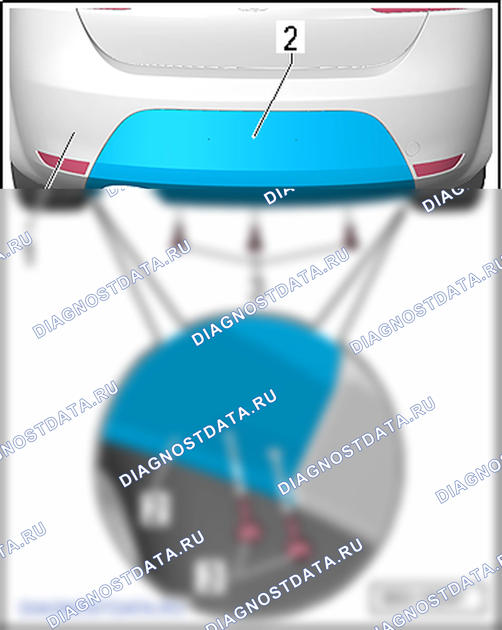 Облицовка заднего бампера. SEAT Leon Ii