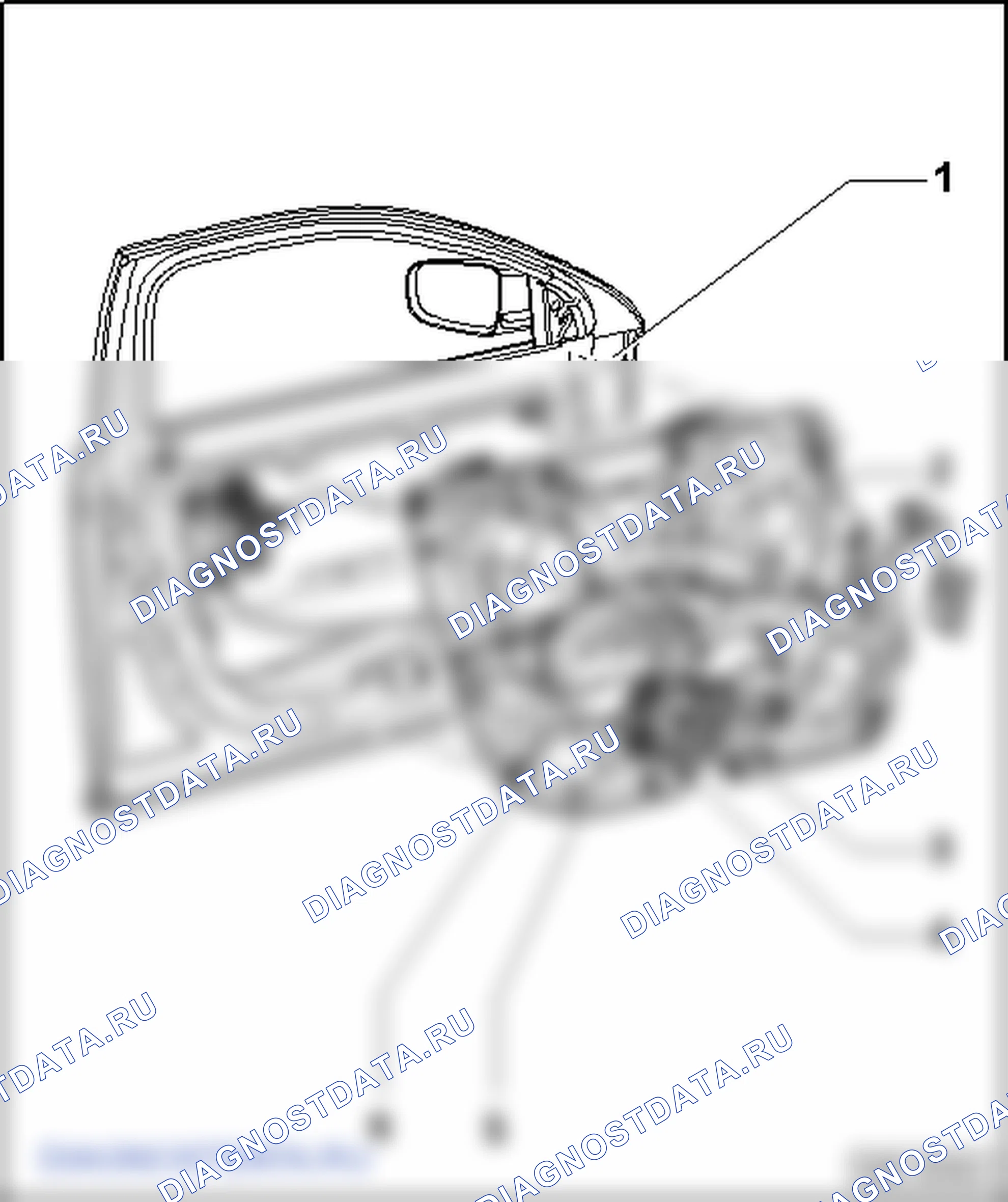 Передняя дверь. Volkswagen Phaeton I
