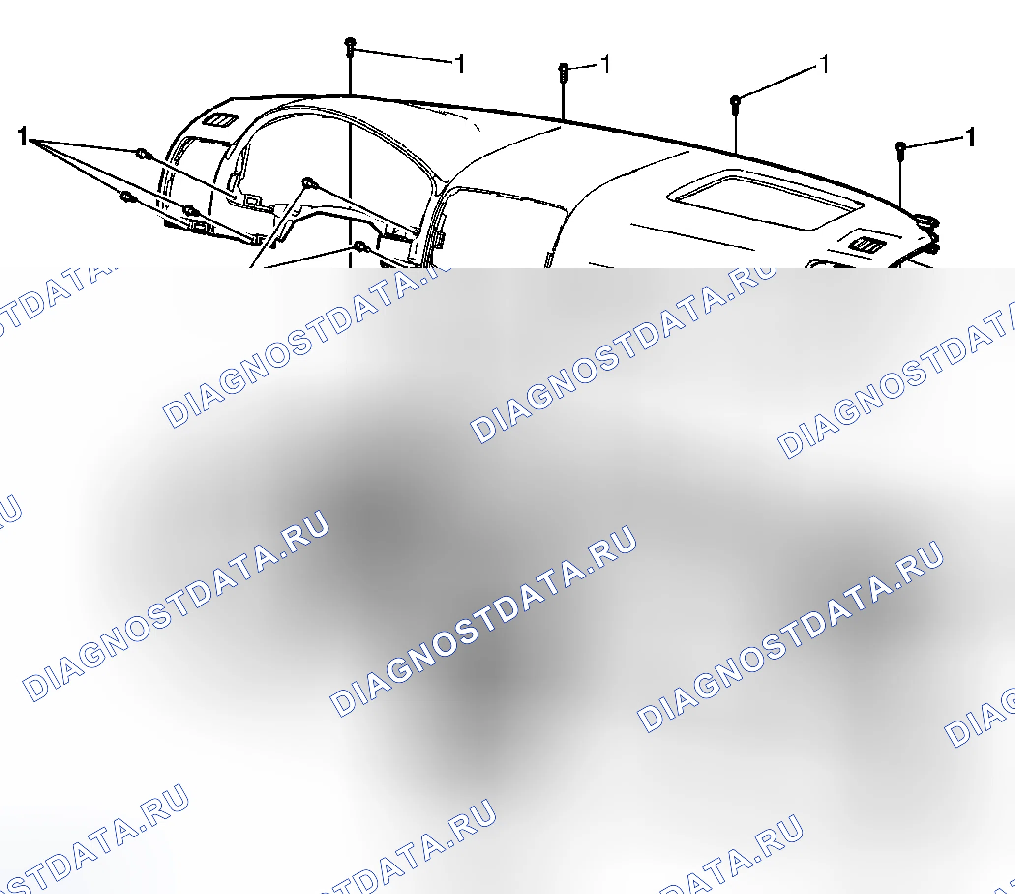 Рис. 15: Замена подстроечной накладки приборной панели. Chevrolet Uplander I final