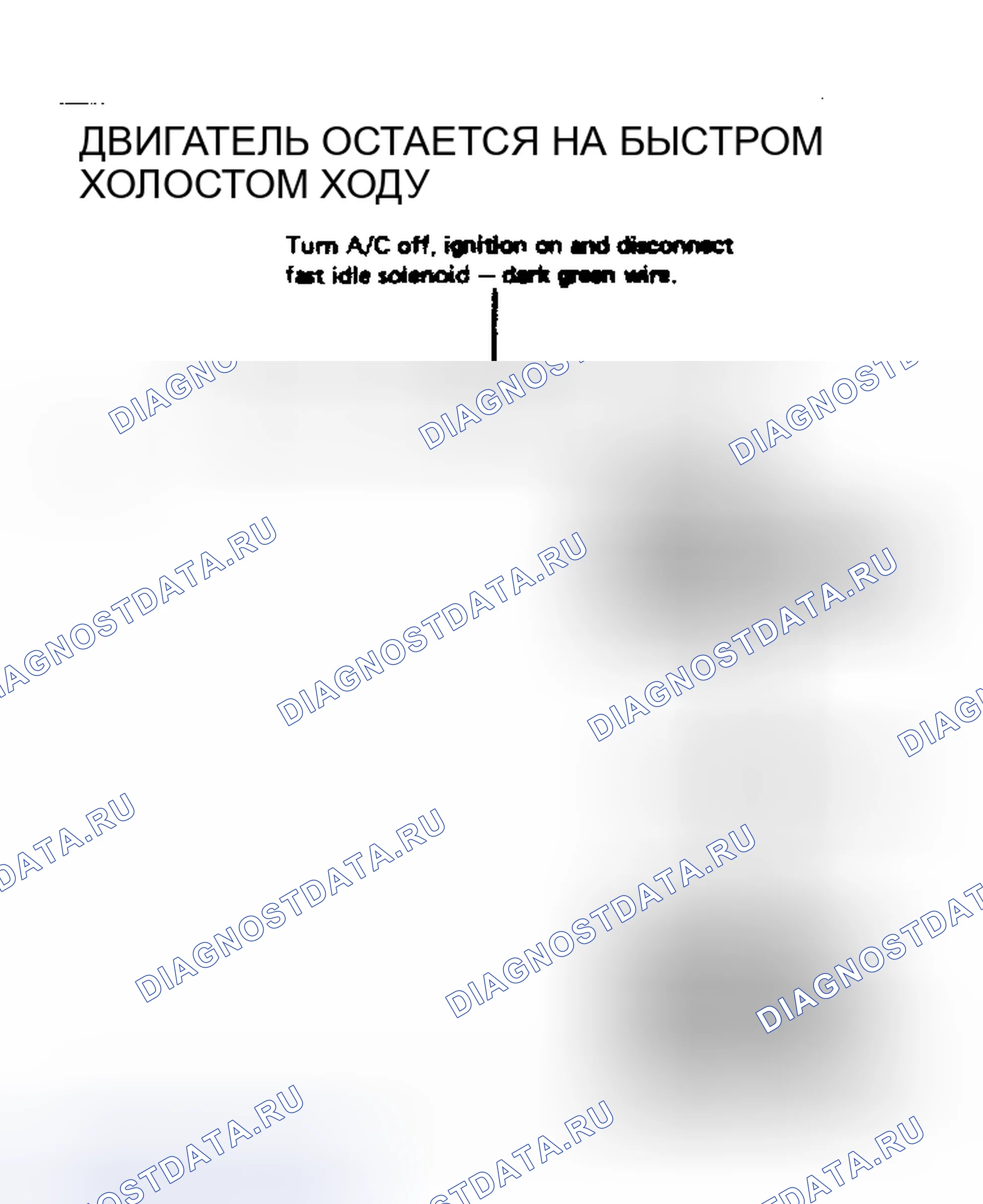 Рис. 33: Двигатель остается на быстром холостом ходу. Chevrolet Suburban VIII