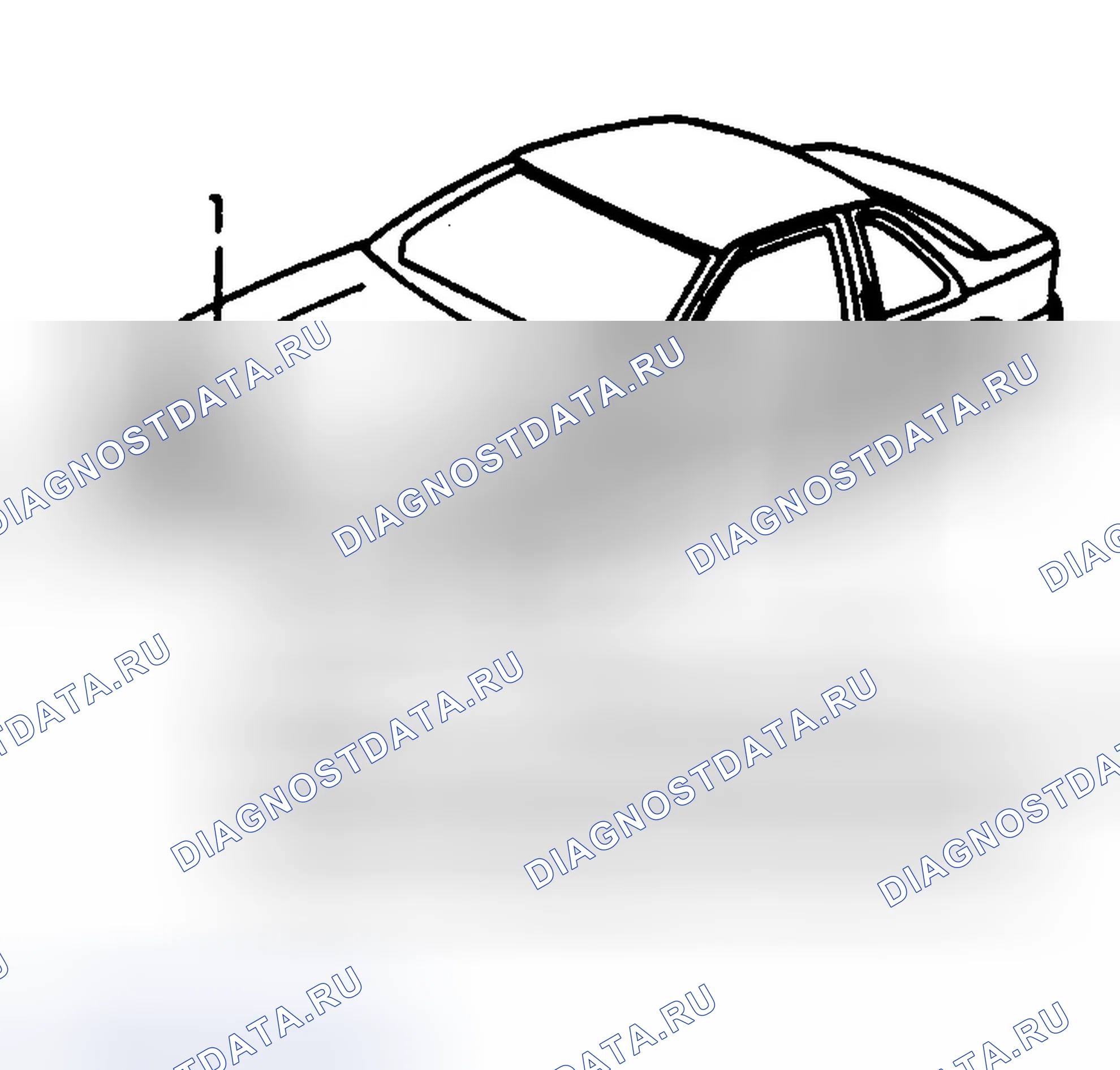 Рис. 5: РАСПОЛОЖЕНИЕ ИНФОРМАЦИОННЫХ МЕТОК. Chevrolet Corsica I