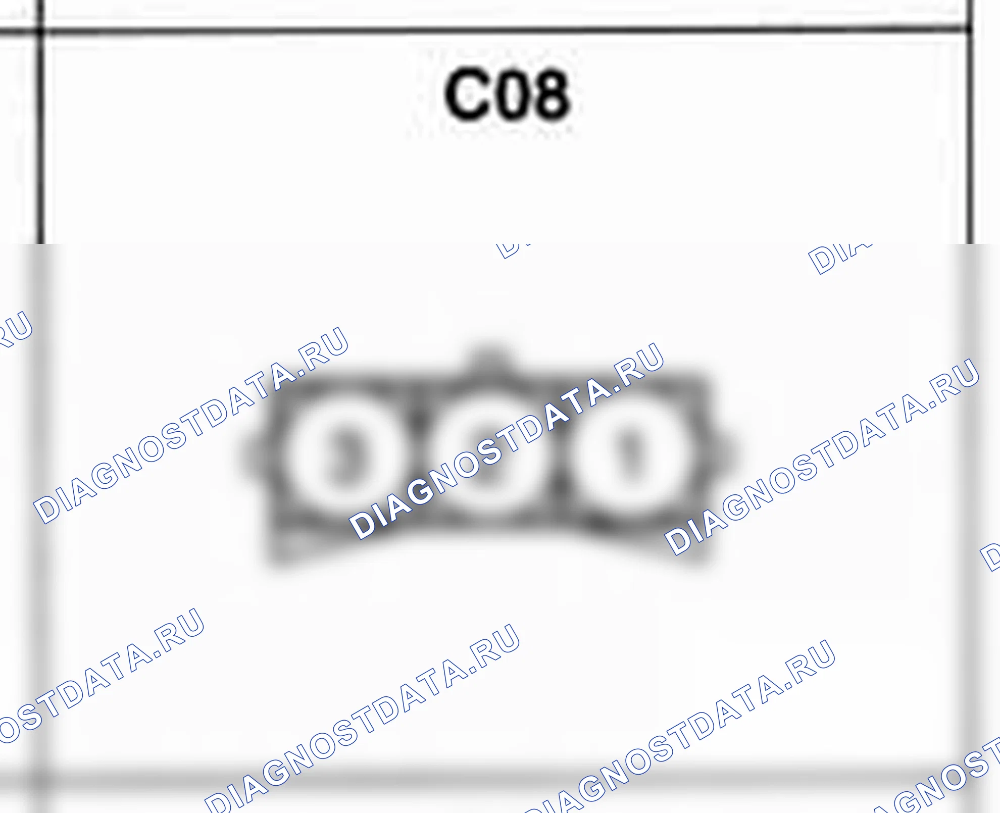 Распиновка разъёма C08 — жгута управления. Hyundai Atos MX