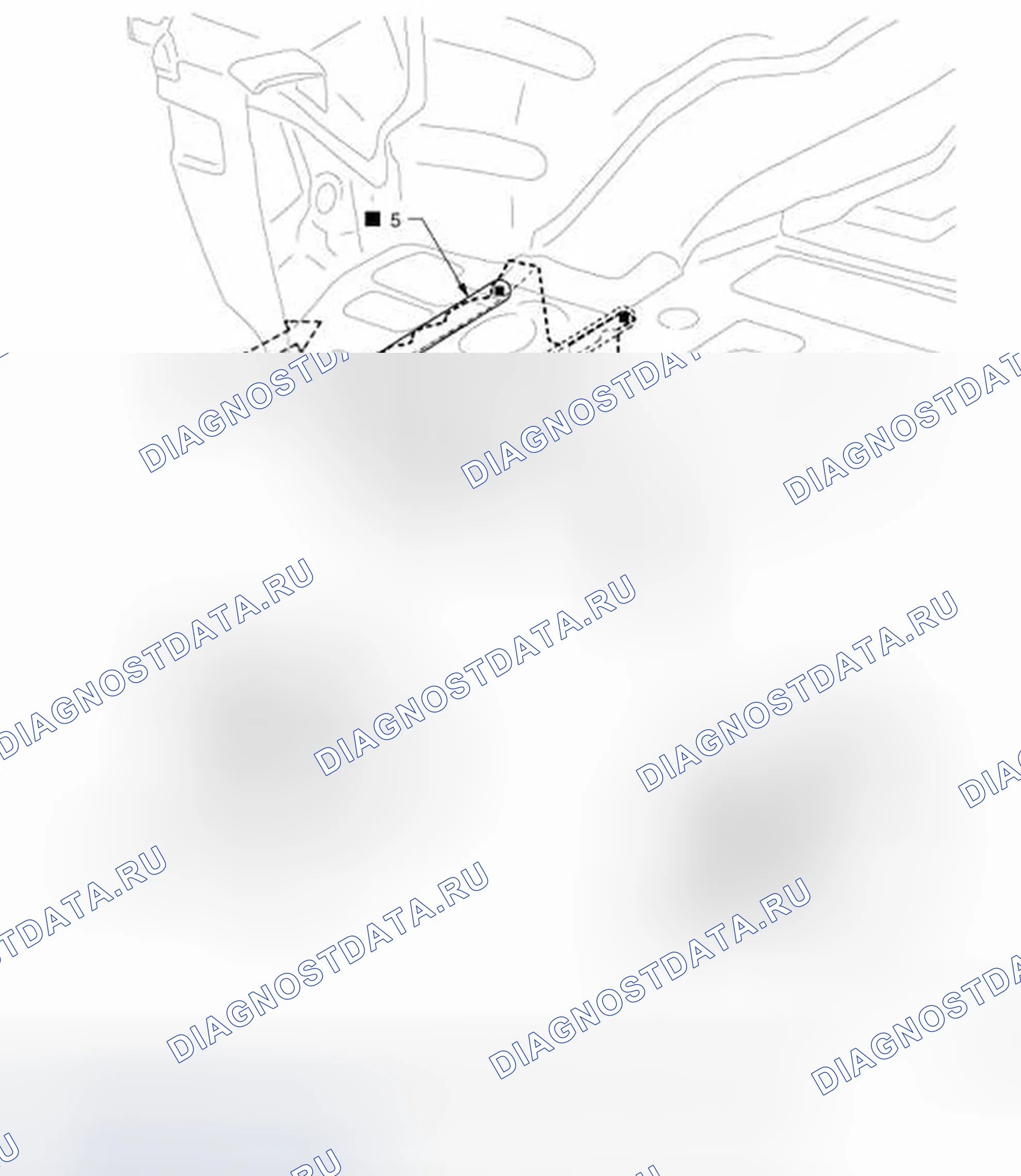 Рис. 620: Удлинение заднего бокового элемента (2WD). Infiniti G37 IV рестайлинг