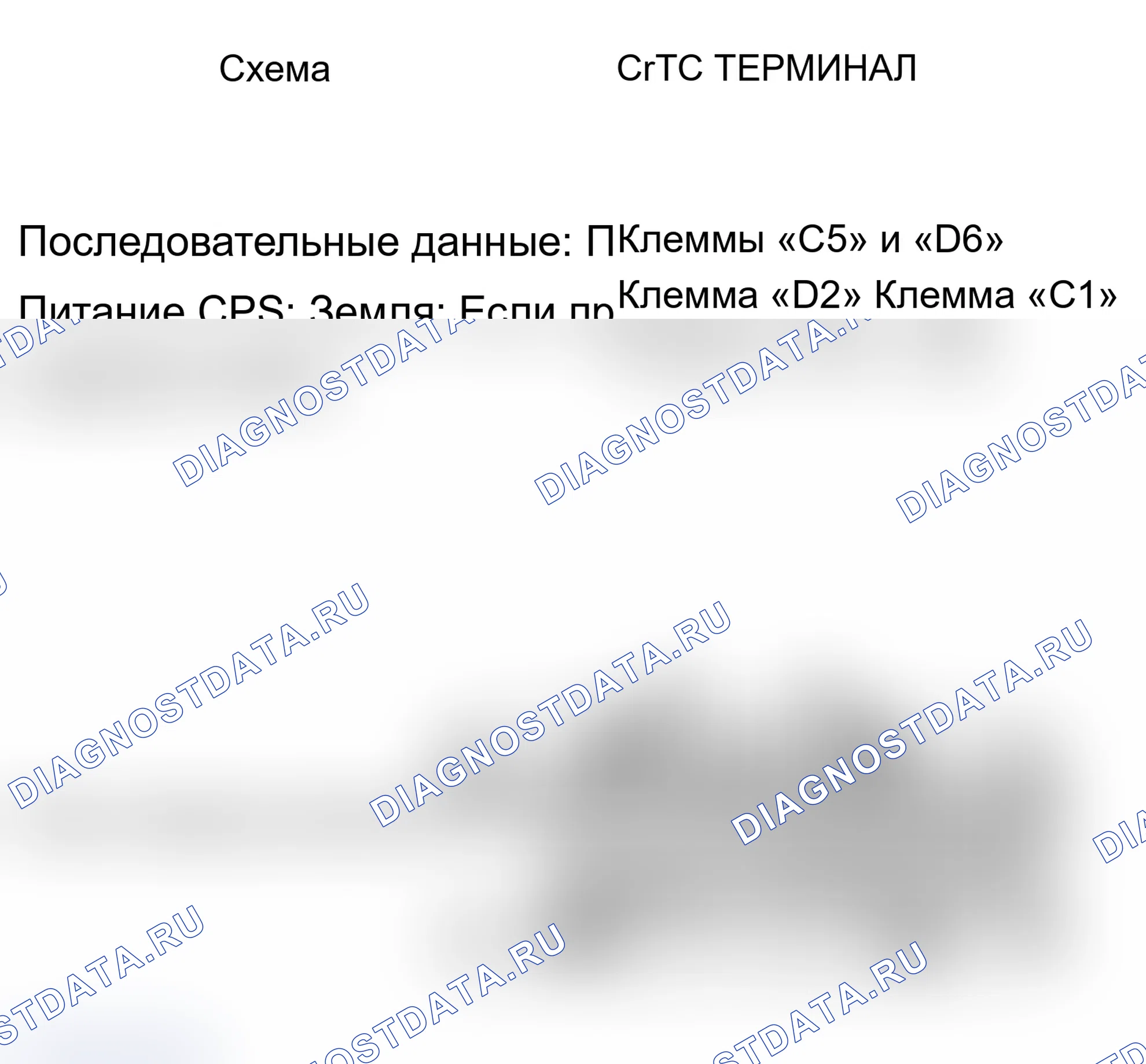Рис. 149: Вид спереди разъема CTRC. Buick Riviera VII
