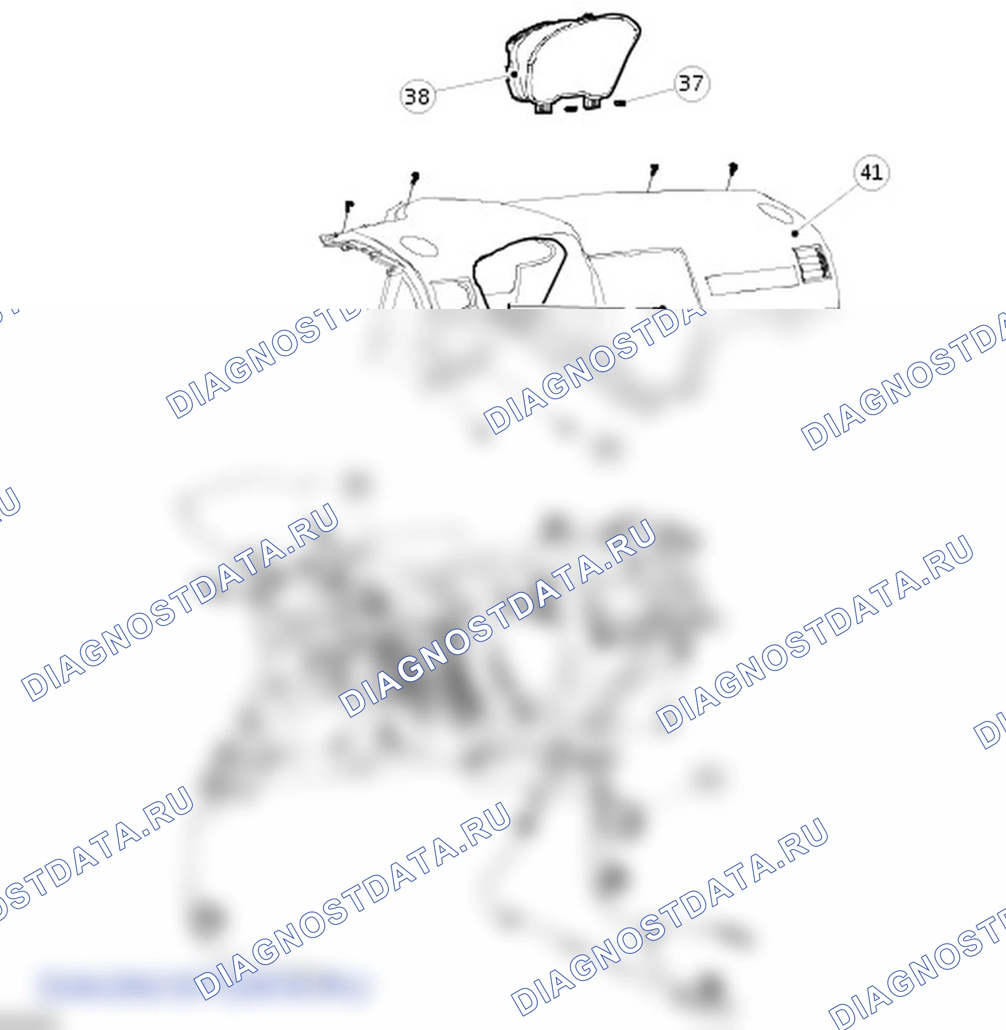 Как снять и установить жгут электропроводки панели приборов. Ford C-MAX I рестайлинг