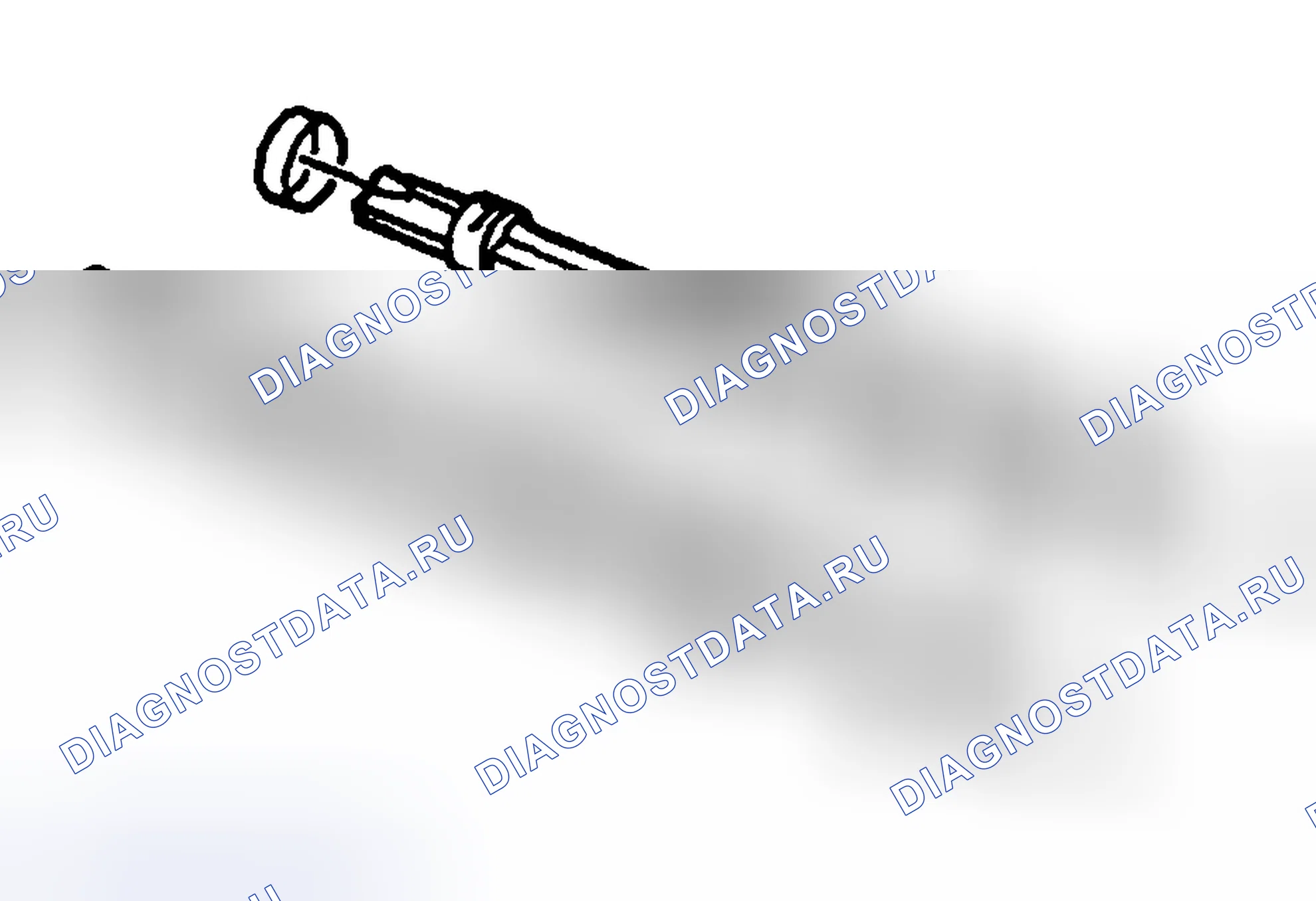Рис. 303: Очистка и проверка балансировочного вала. Kia Ceed CD