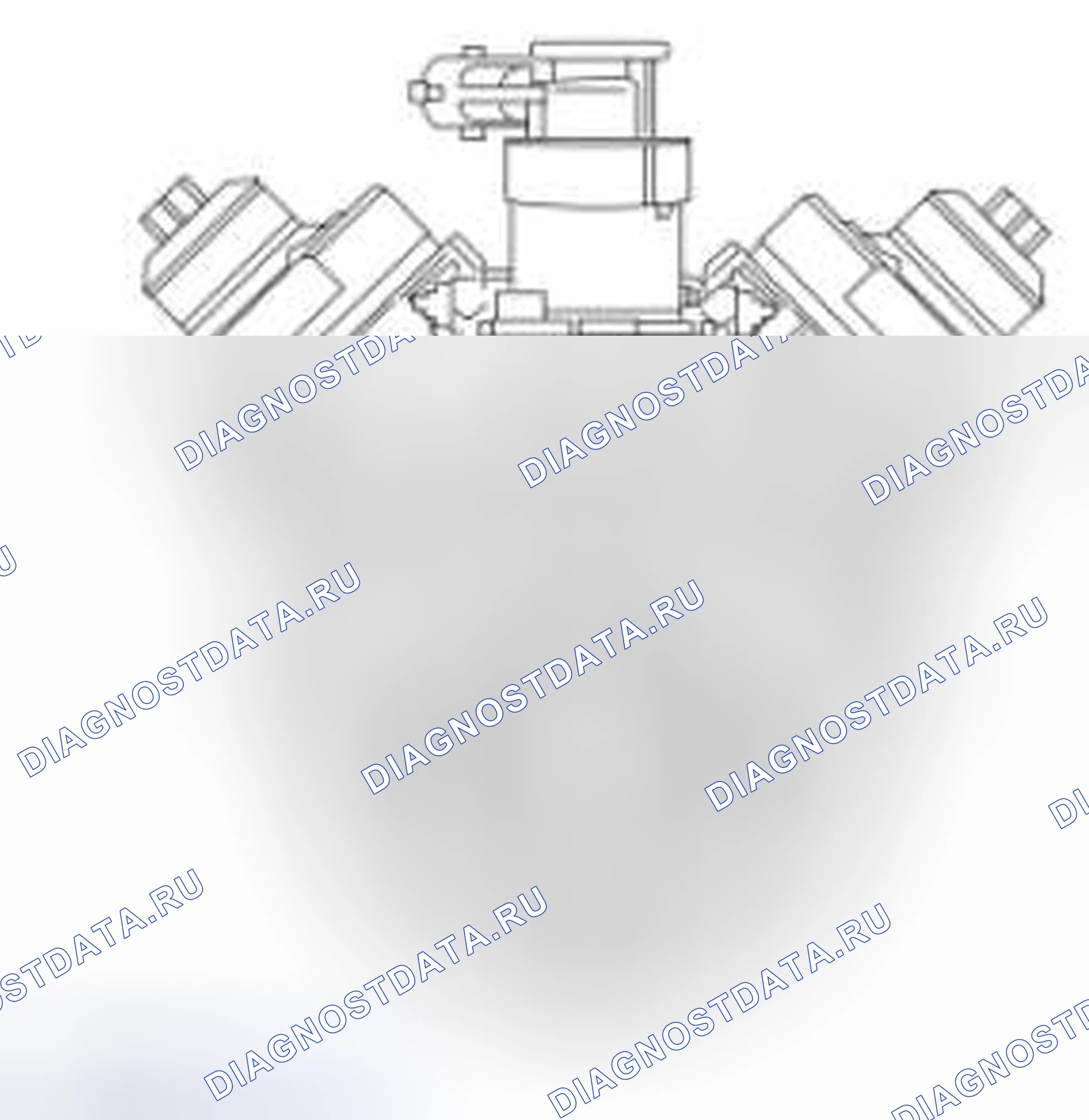 Рис. 152: Топливный насос высокого давления. Ford Pickup F250 Super Duty II