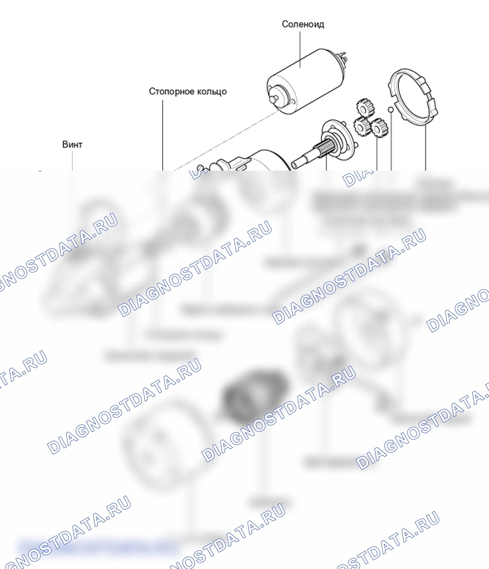 Расположение компонентов и компонентов. Hyundai H-1 A1