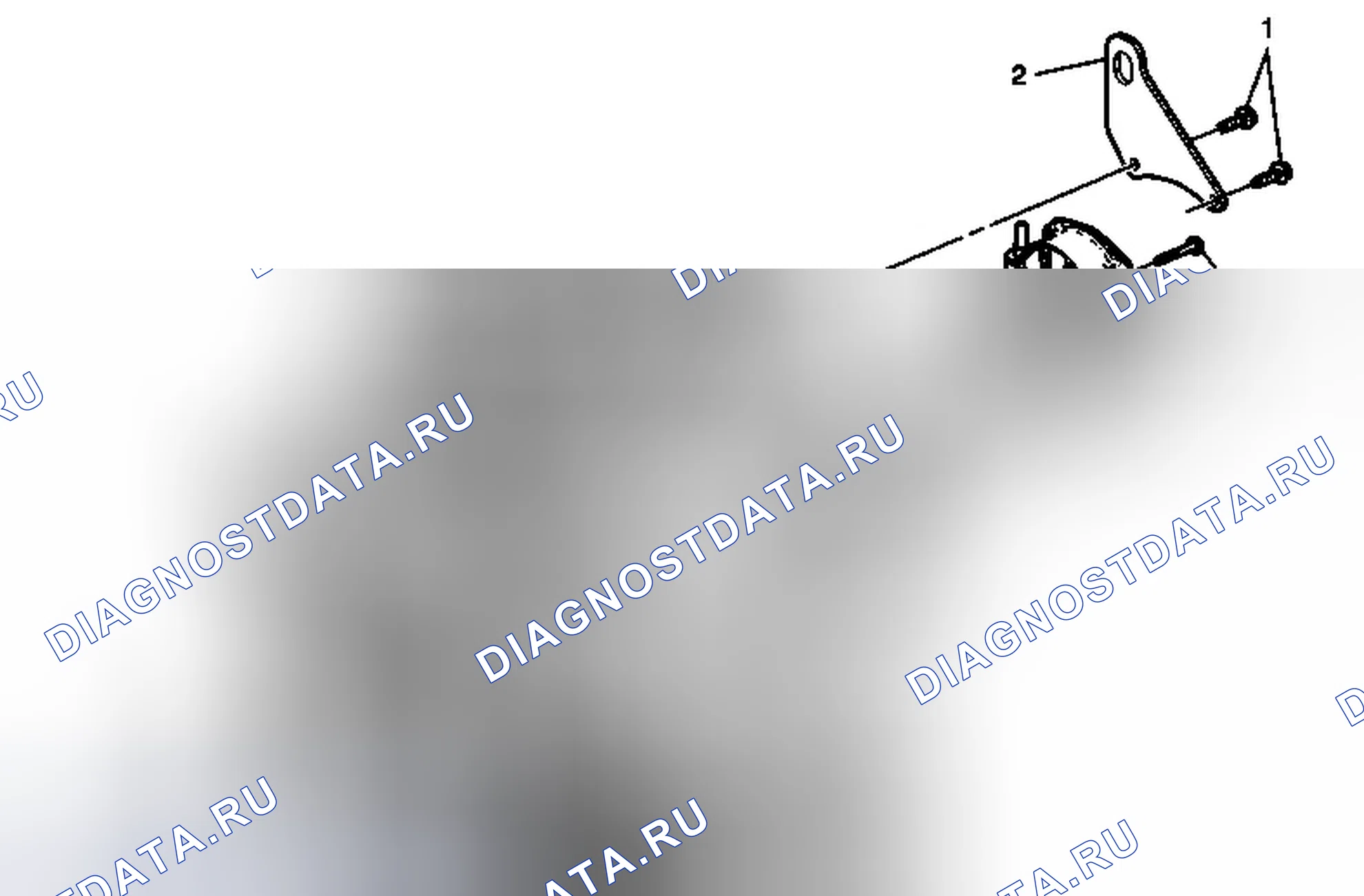Рис. 143: Подъемные кронштейны вакуумного насоса и двигателя. Chevrolet Malibu VIII рестайлинг