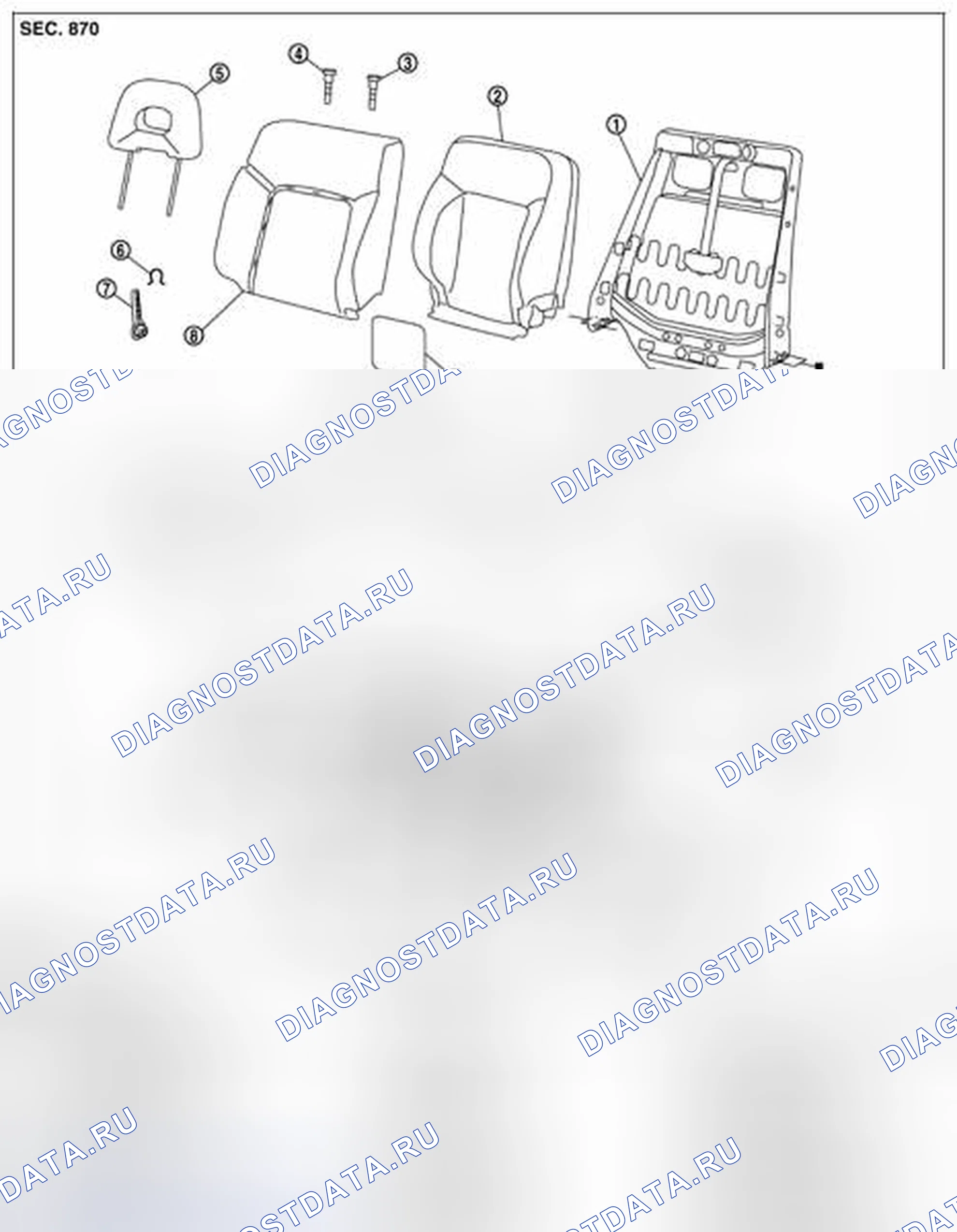 Рис. 29: СИДЕНЬЕ С РУЧНЫМ УПРАВЛЕНИЕМ. Nissan X-Trail I