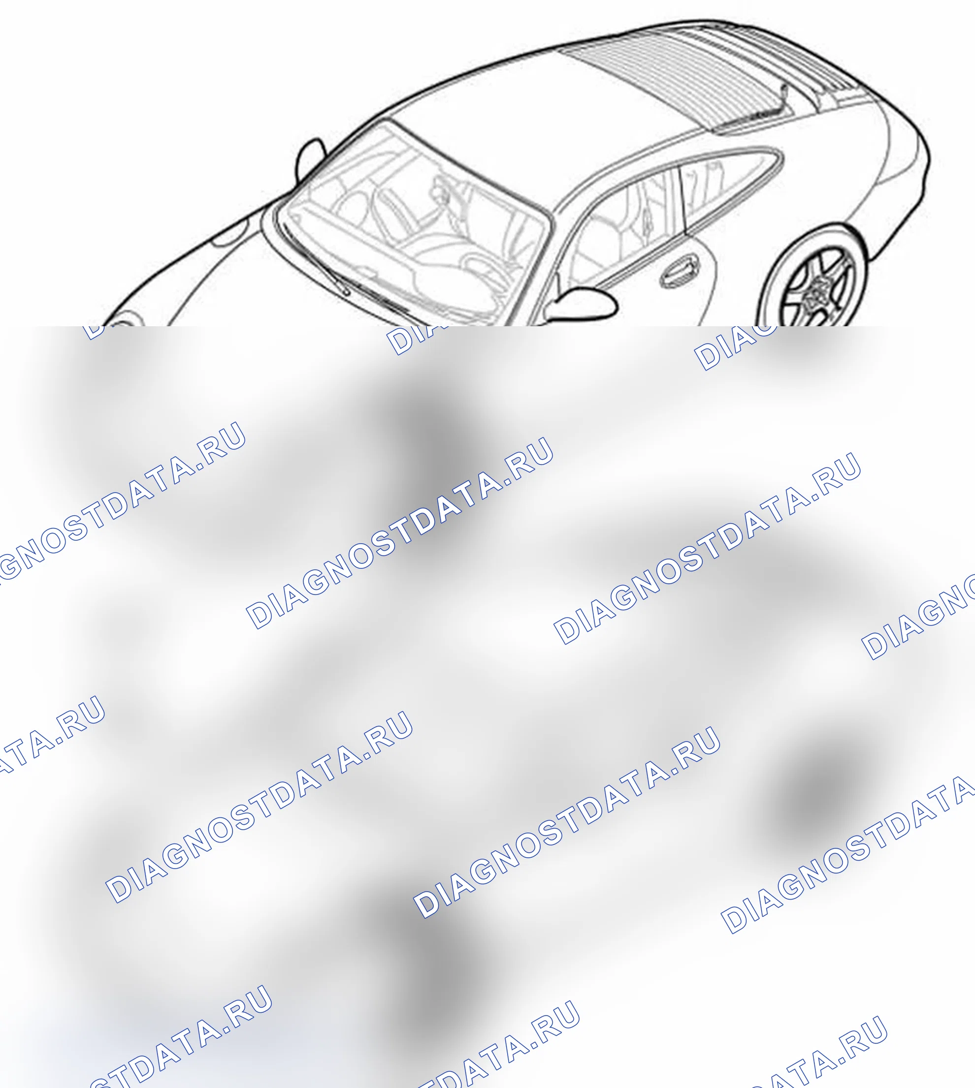 Рис. 53: Снятие бака системы омывателя ветрового стекла. Porsche 911 GT3 997