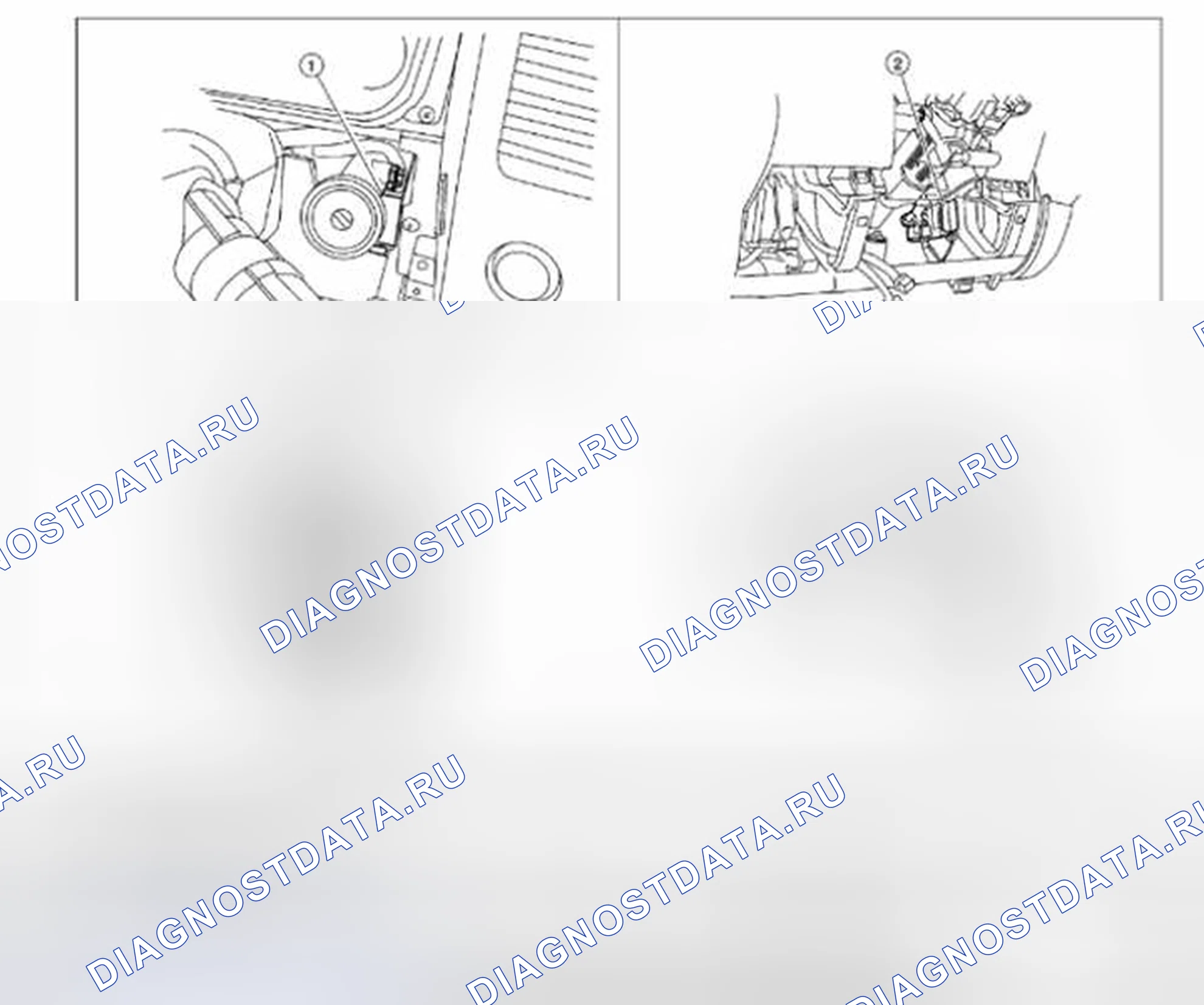 Рис. 83: Система иммобилайзера: расположение компонентов. Suzuki Equator I