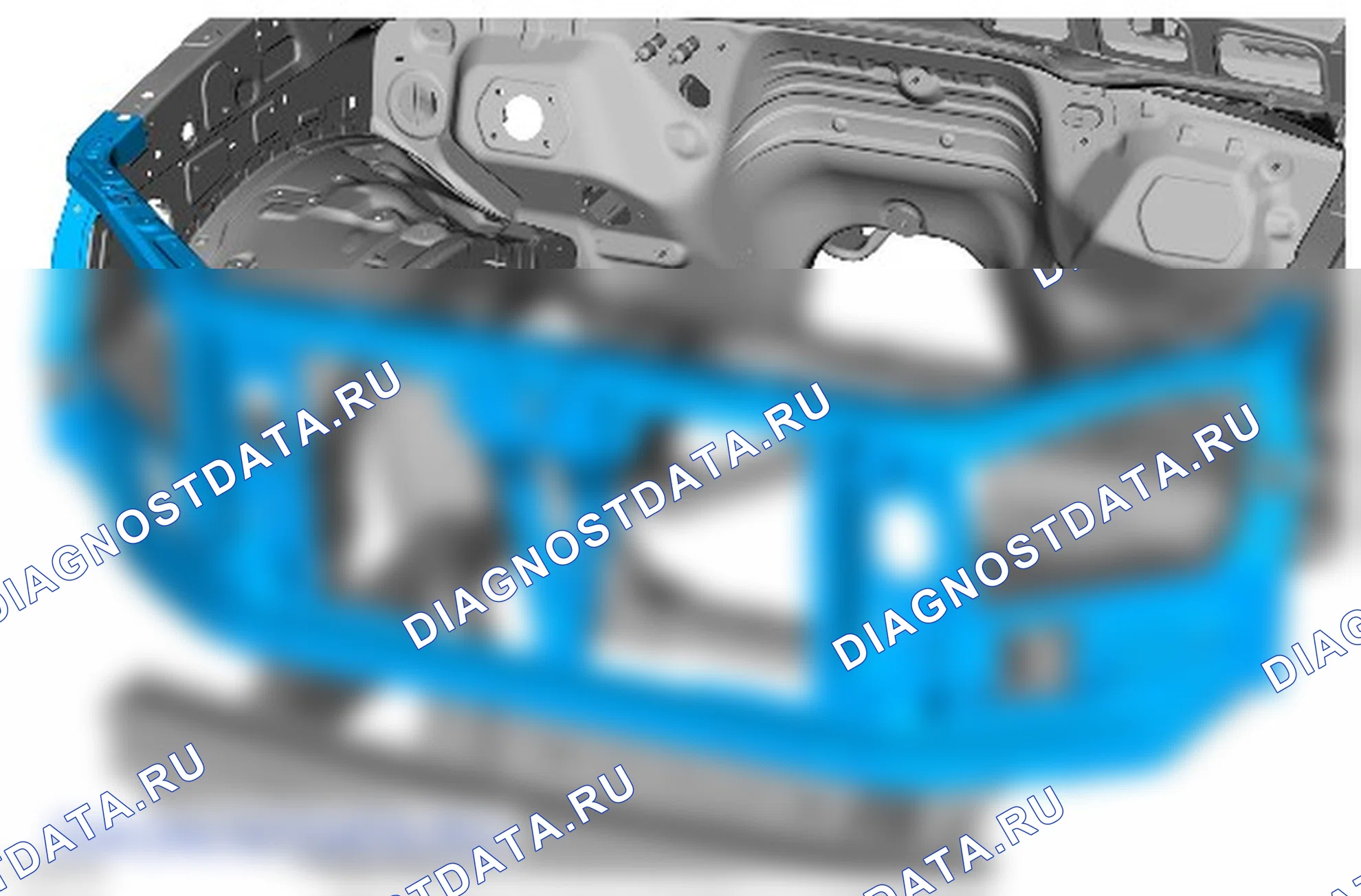 Как снять и установить опору решетки радиатора. Ford Ranger T6