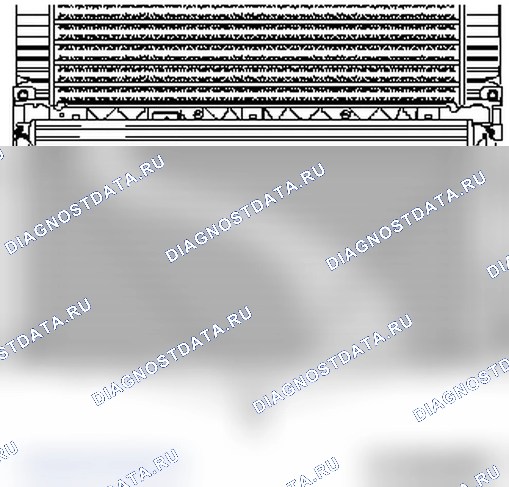 Радиатор, демонтаж и установка (G9T 720, G9T 722 без системы кондиционирования). Opel Movano A