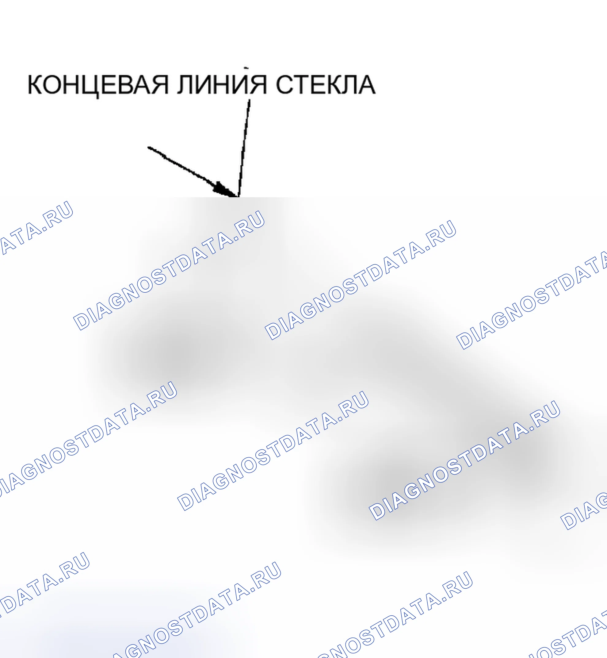 Рис. 50: > > A < < УСТАНОВКА СТЕКЛЯННОЙ ПРОСТАВКИ / СТЕКЛЯННОГО СТОПОРА / СТЕКЛА ЗАДНЕГО ОКНА. Chrysler Sebring II рестайлинг