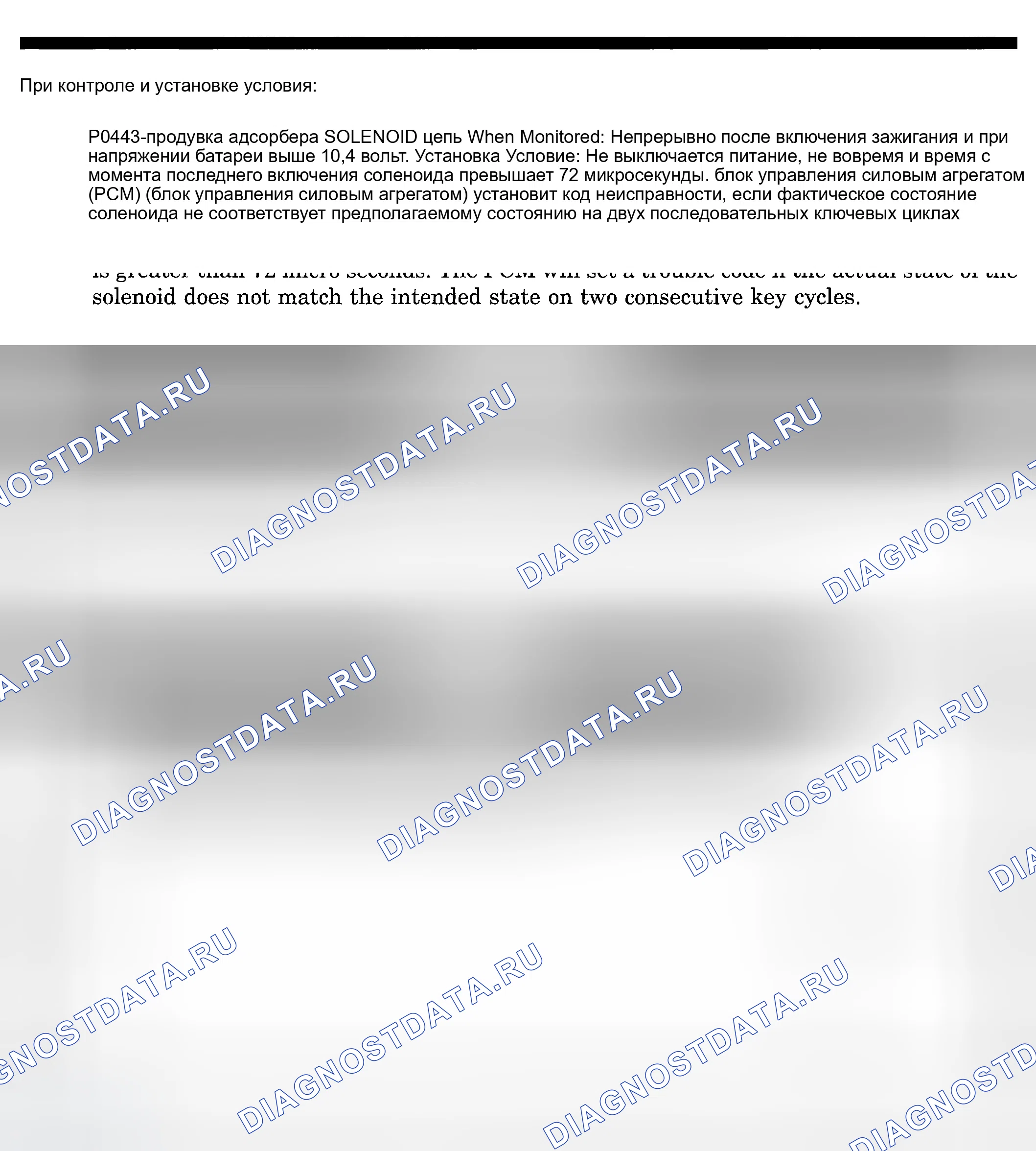 Рис. 206: расшифровка кода ошибки P0443: ЦЕПЬ СОЛЕНОИДА ПРОДУВКИ EVAP. Dodge Pickup R3500 