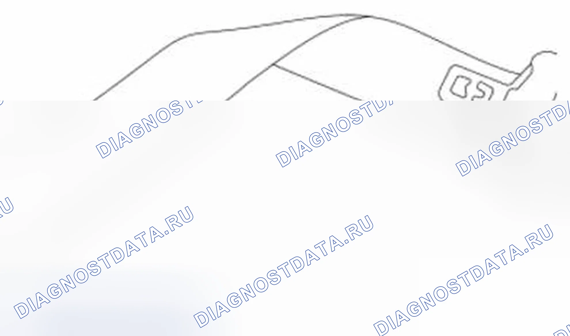 Рис. 11: Язык ремня безопасности, повернутый на ремне. Ford Ranger II рестайлинг