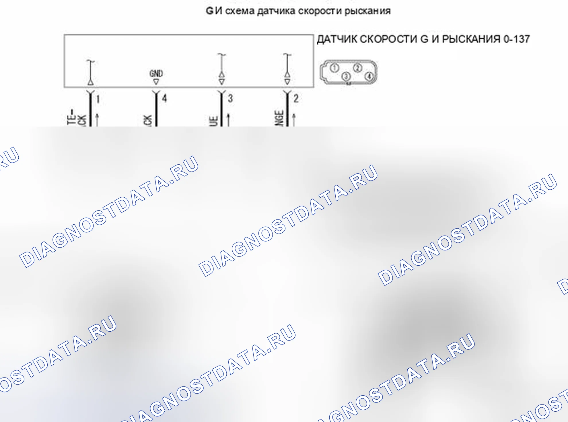 Рис. 63: C1210 расшифровка кода ошибки: Нарушение в датчике G и скорости рыскания (нарушение в выходном напряжении датчика продольного G). Mitsubishi Lancer Ralliart X рестайлинг