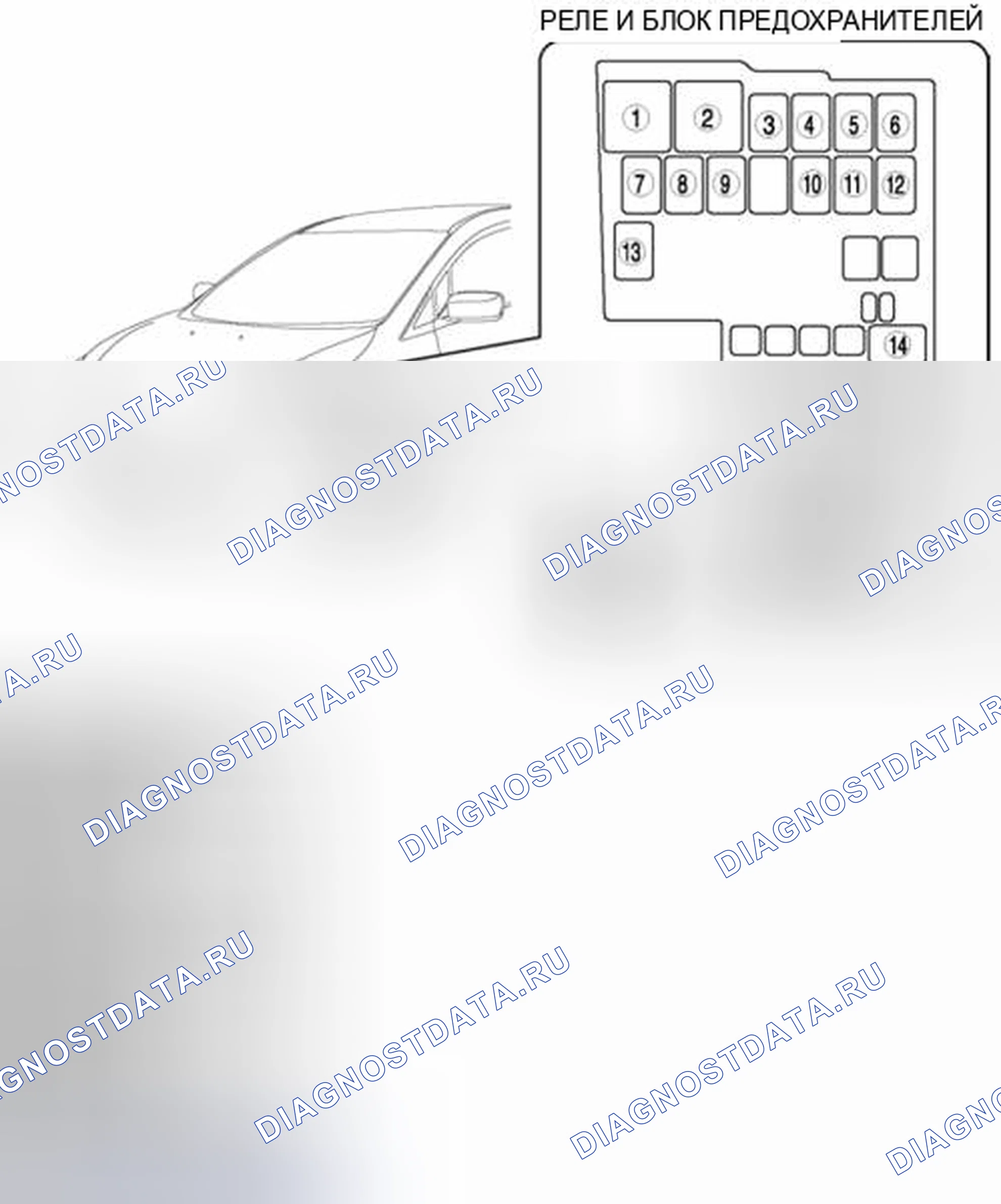 Рис. 7: РАСПОЛОЖЕНИЕ РЕЛЕ. Honda Civic IX рестайлинг