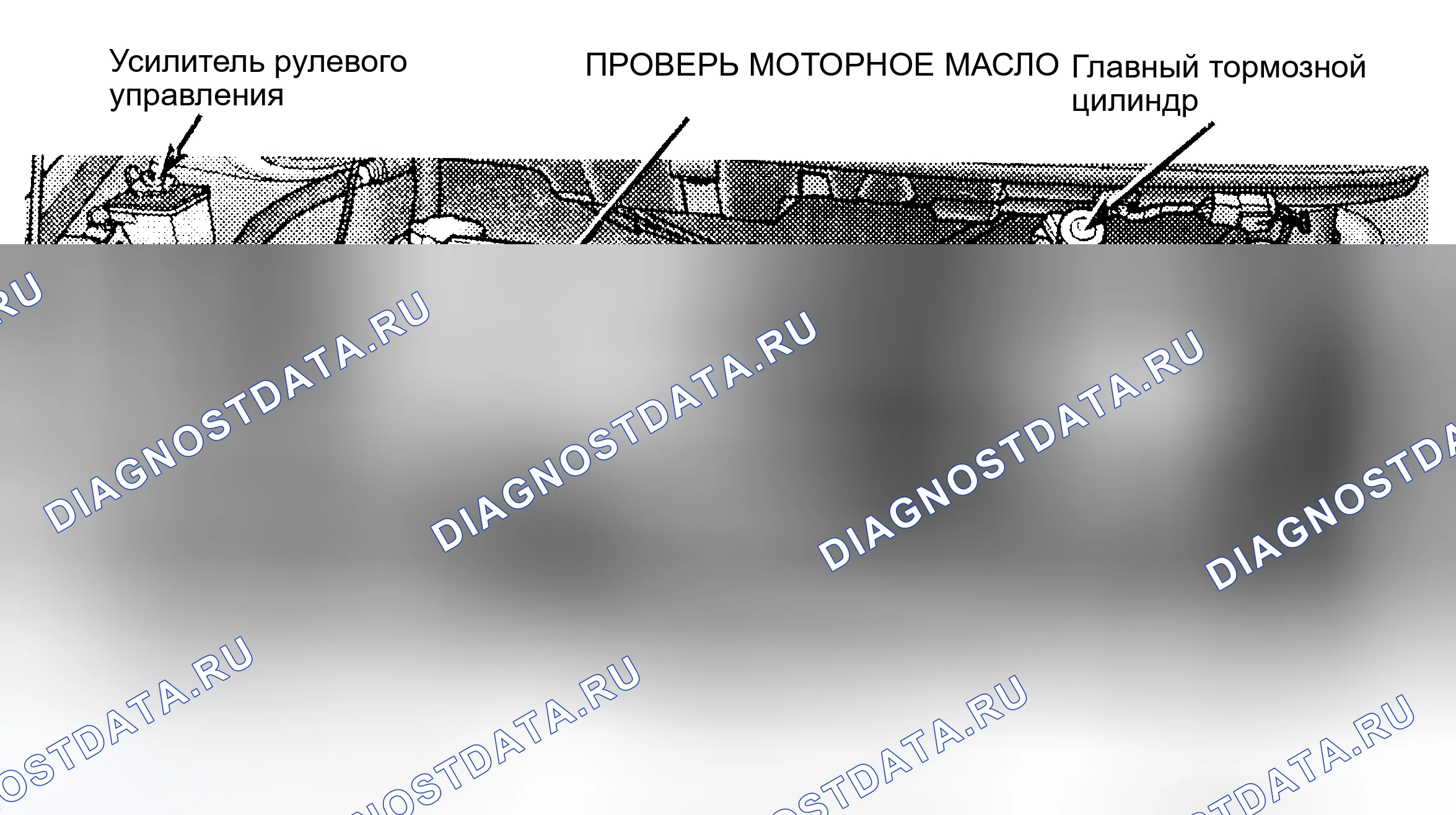 Рис. 3: РАСПОЛОЖЕНИЕ ТОЧЕК ОБСЛУЖИВАНИЯ. Hyundai Veloster I