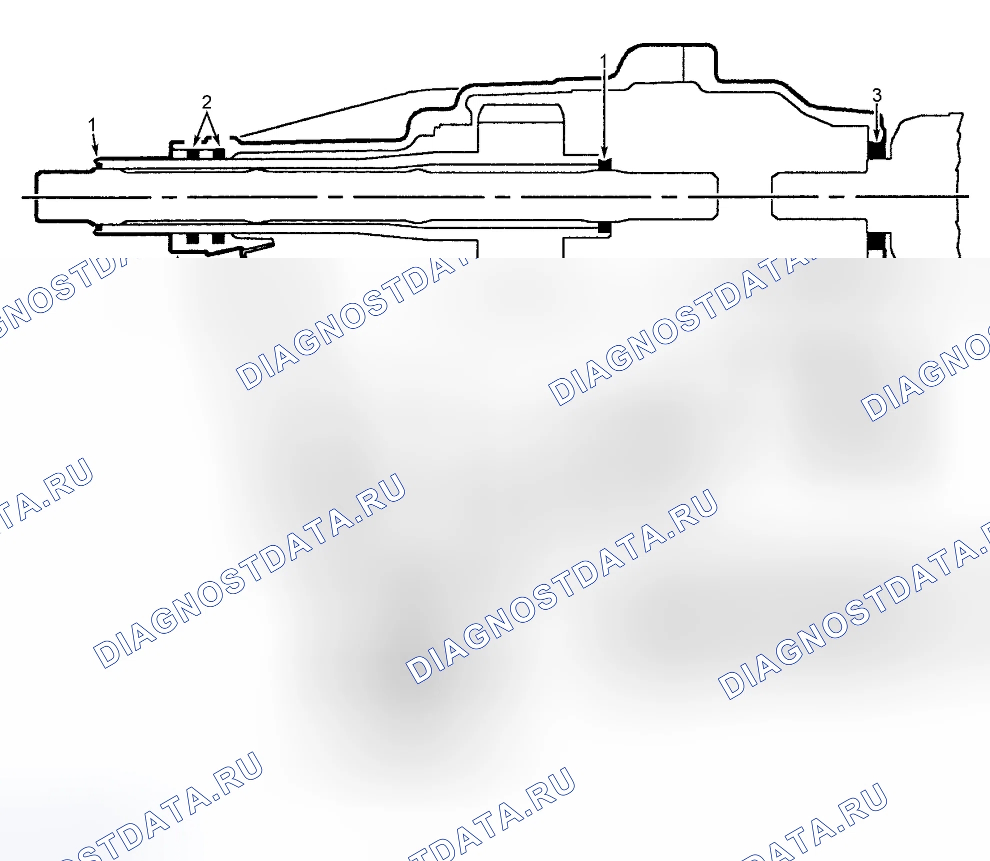 Рис. 52: Масляные уплотнения промежуточного редуктора (IRD). Land Rover Freelander L314