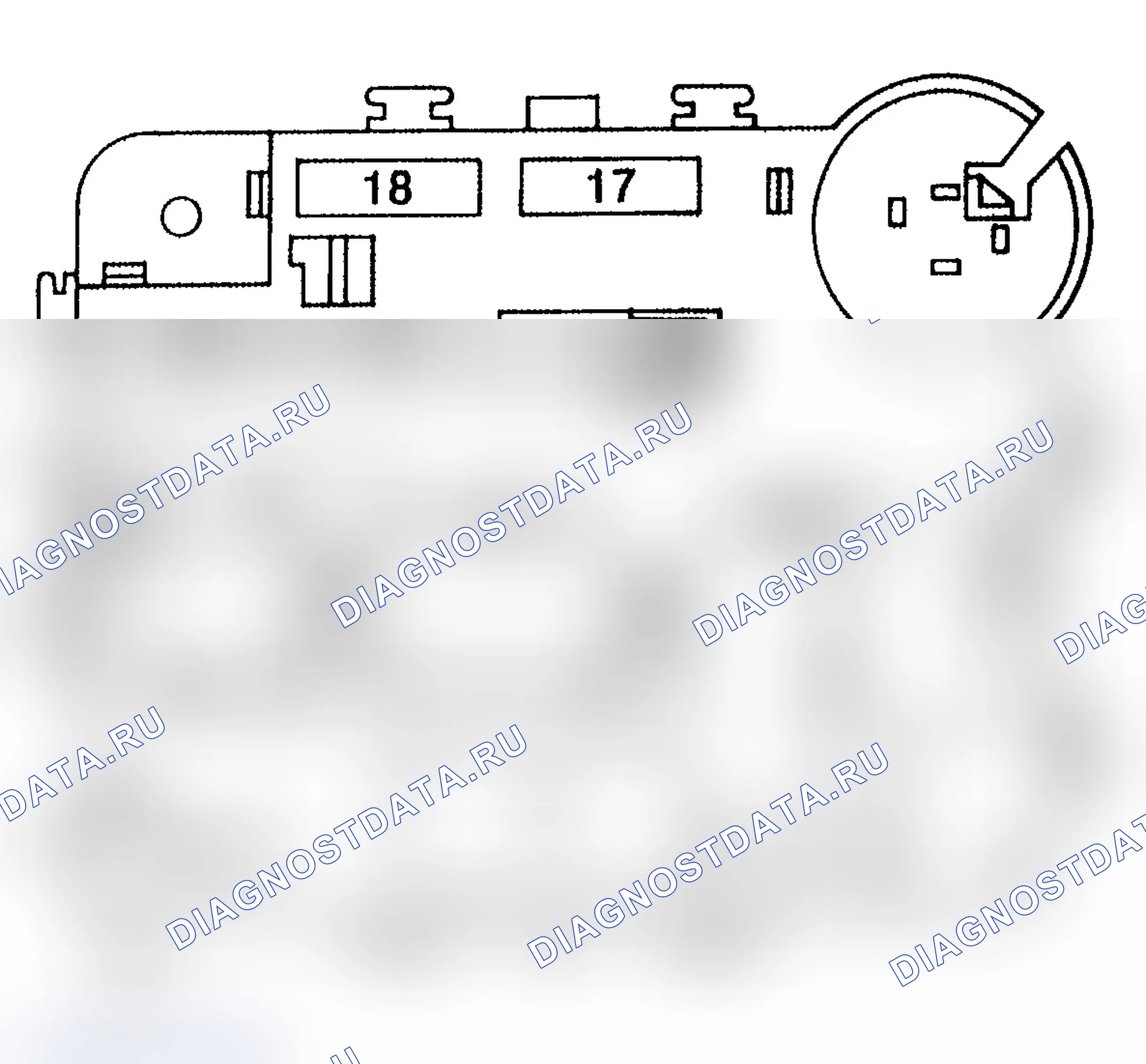 Рис. 1: ИДЕНТИФИКАЦИЯ ПАНЕЛИ ПРЕДОХРАНИТЕЛЕЙ (1988-89). Ford Club Wagon E150 