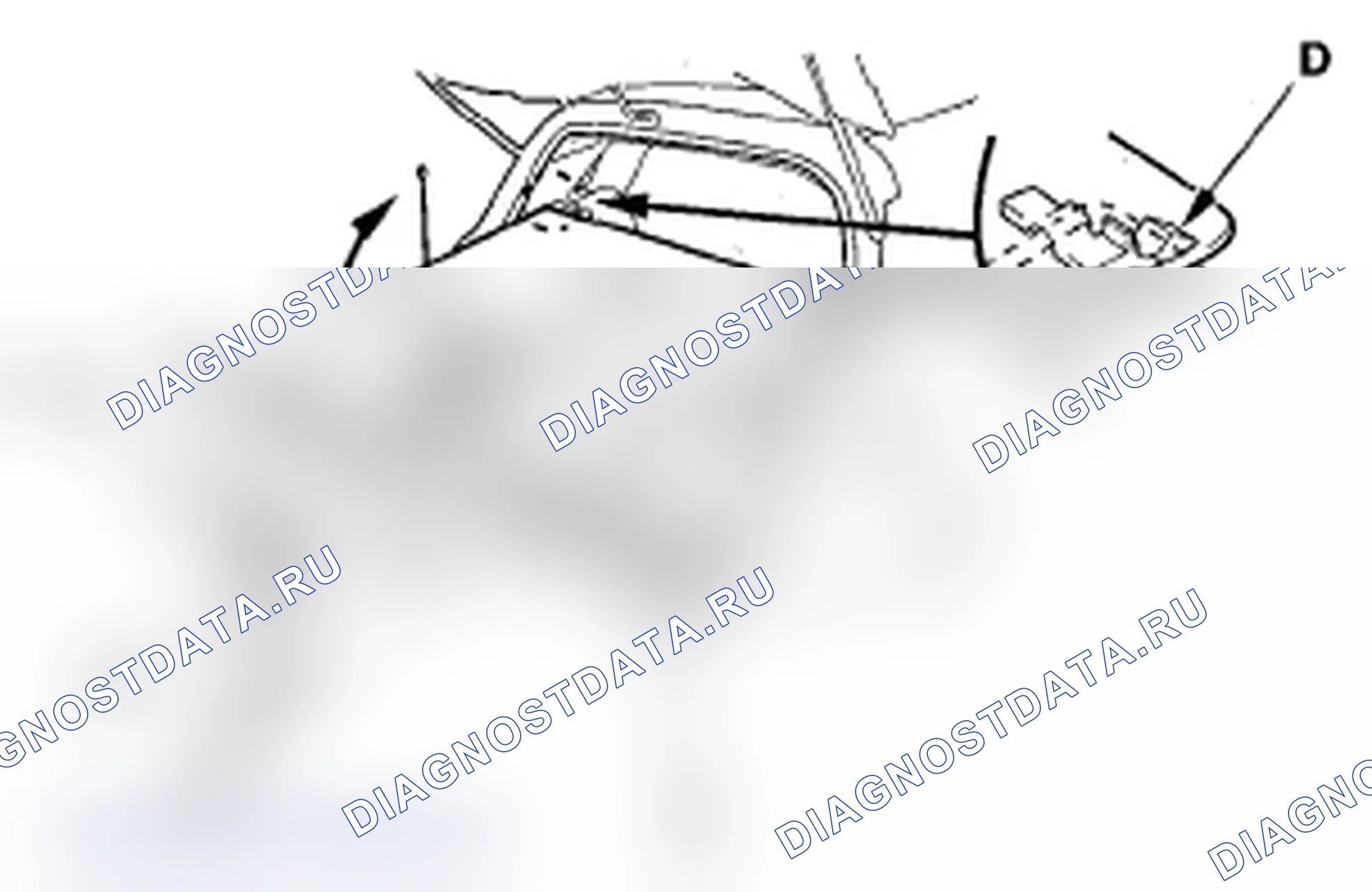Рис. 57: Демонтаж/монтаж обрезки - задняя сторона. Acura RDX I