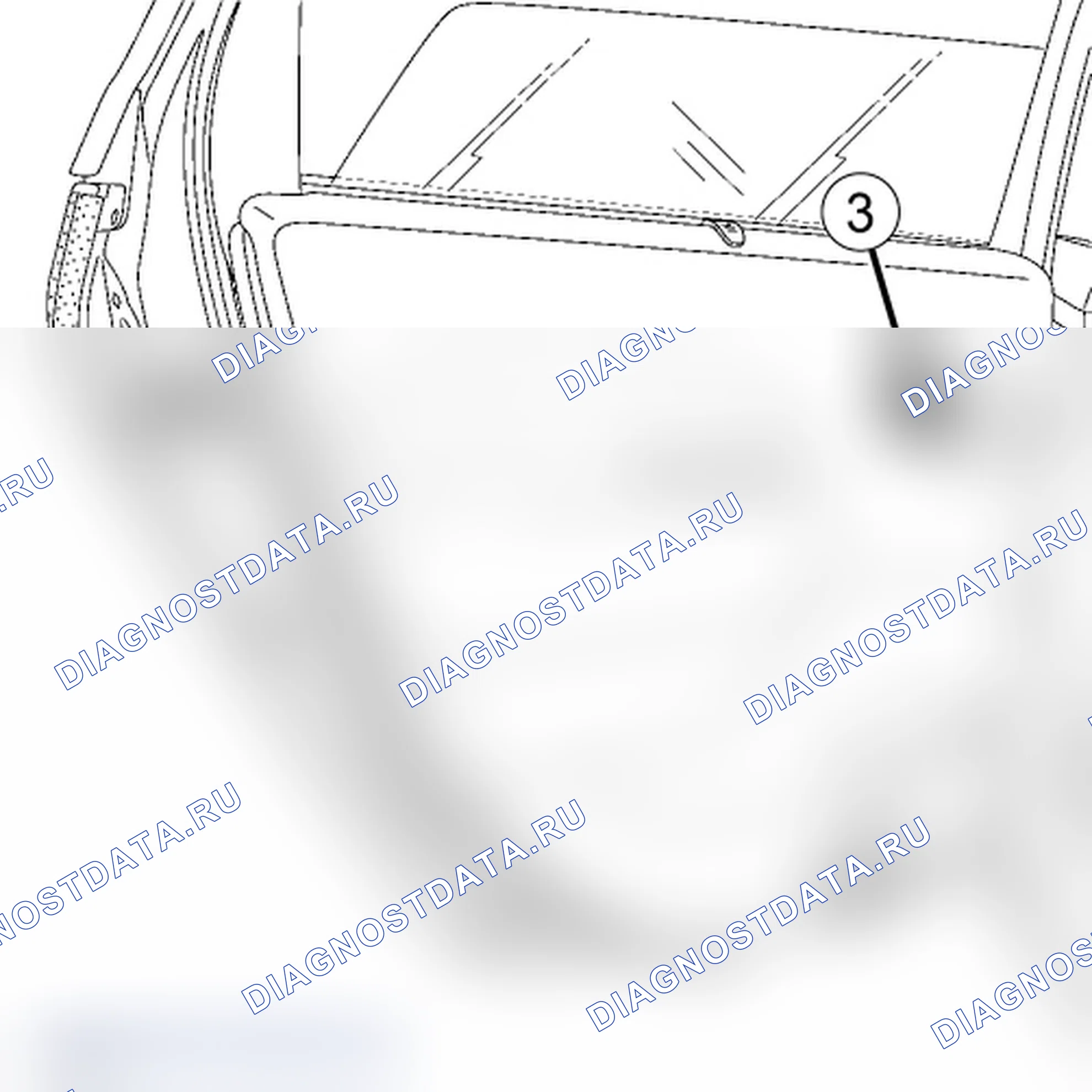 Облицовка задней боковой двери. Renault Scenic II