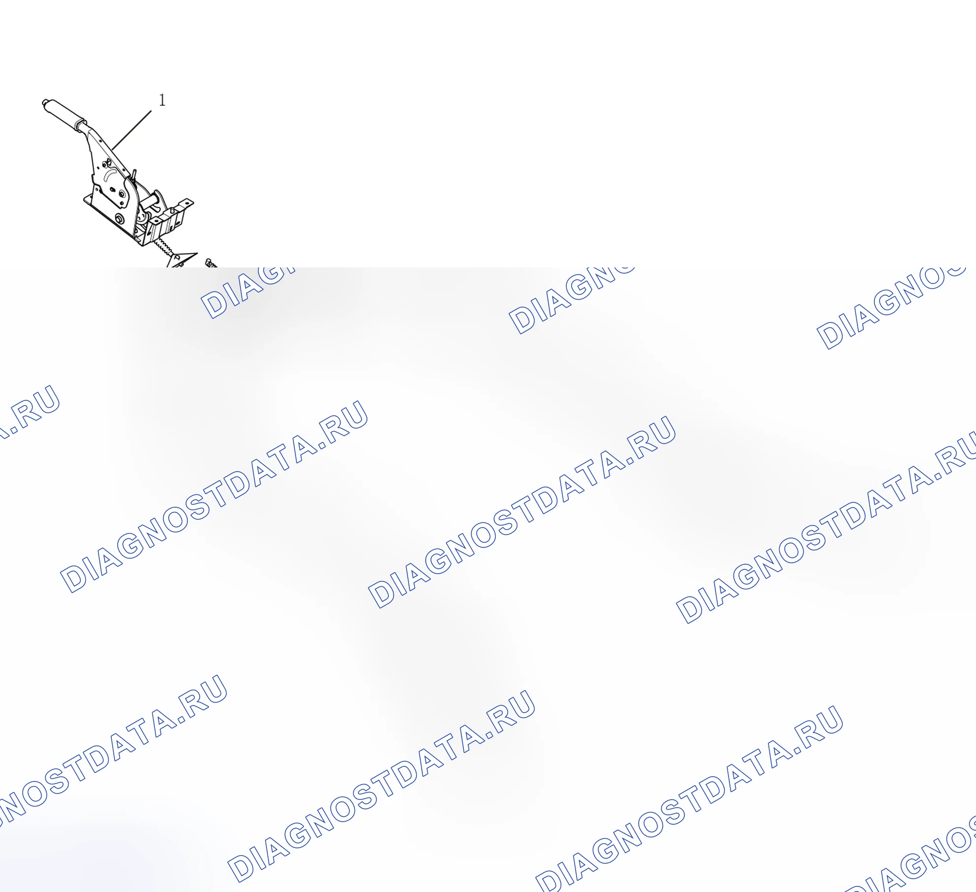Схема расположения стояночного тормоза — Great Wall Wingle-5. Great-Wall Wingle 5 I