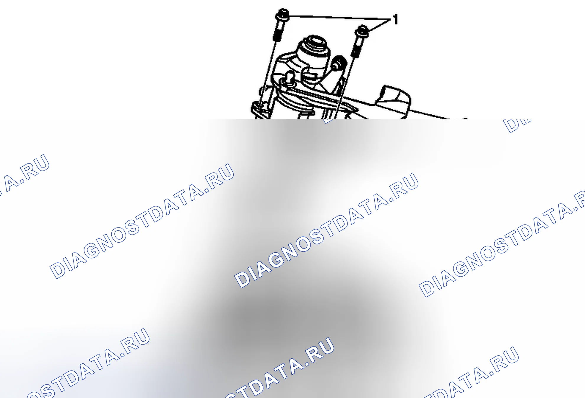 Рис. 8: Замена корпуса управления переключением передач. Buick Regal V