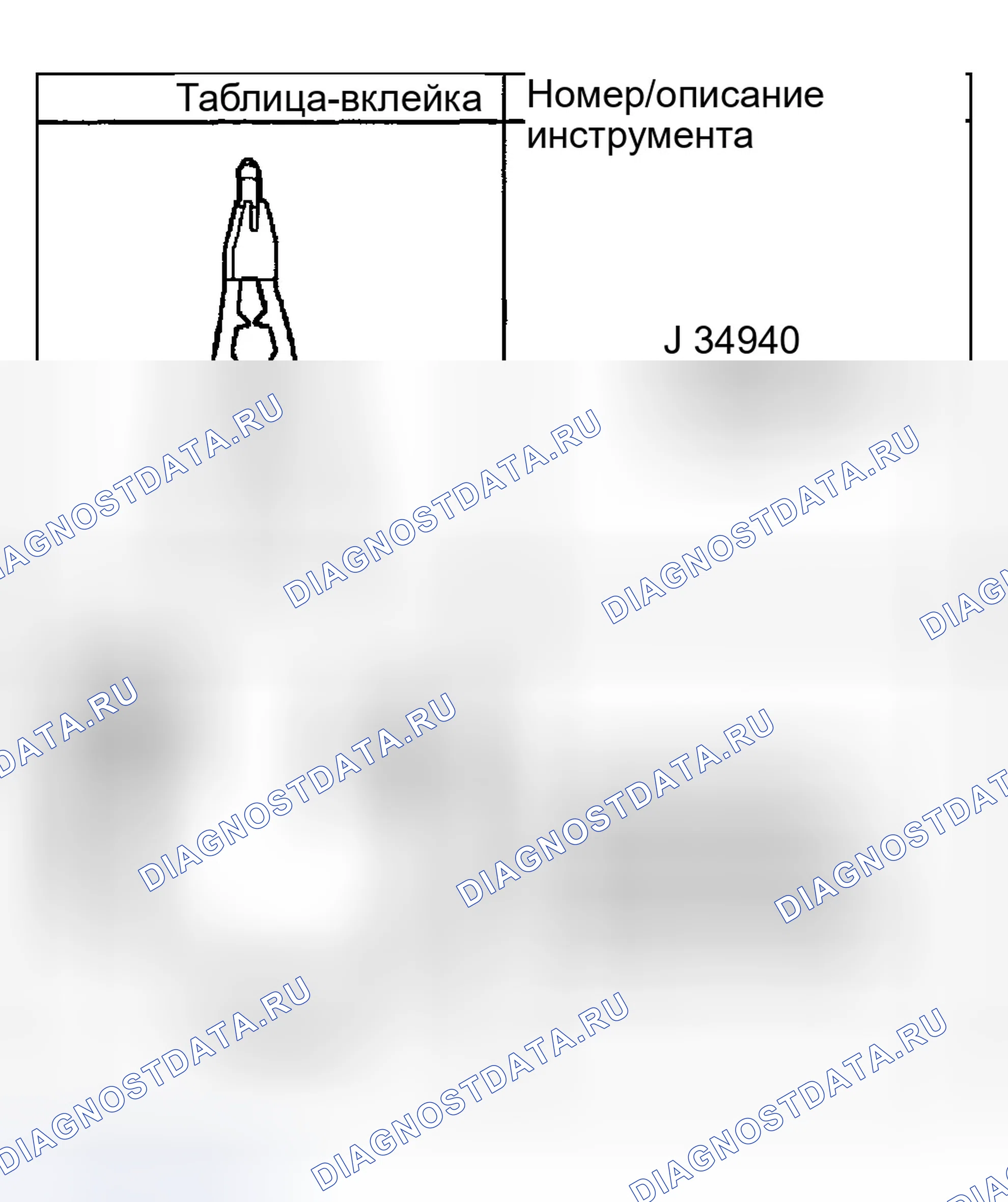 Рис. 58: Специальные инструменты и оборудование. GMC Savana H2500 