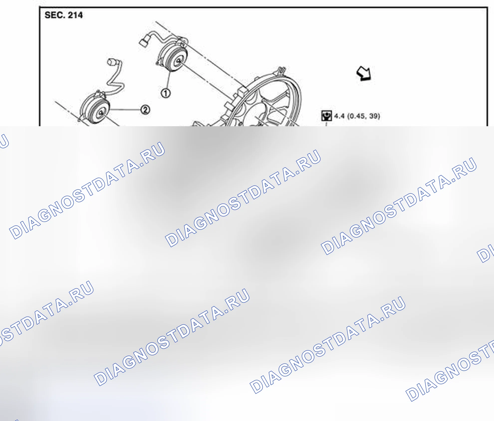 Рис. 5: Разнесенный вид. Nissan Quest IV