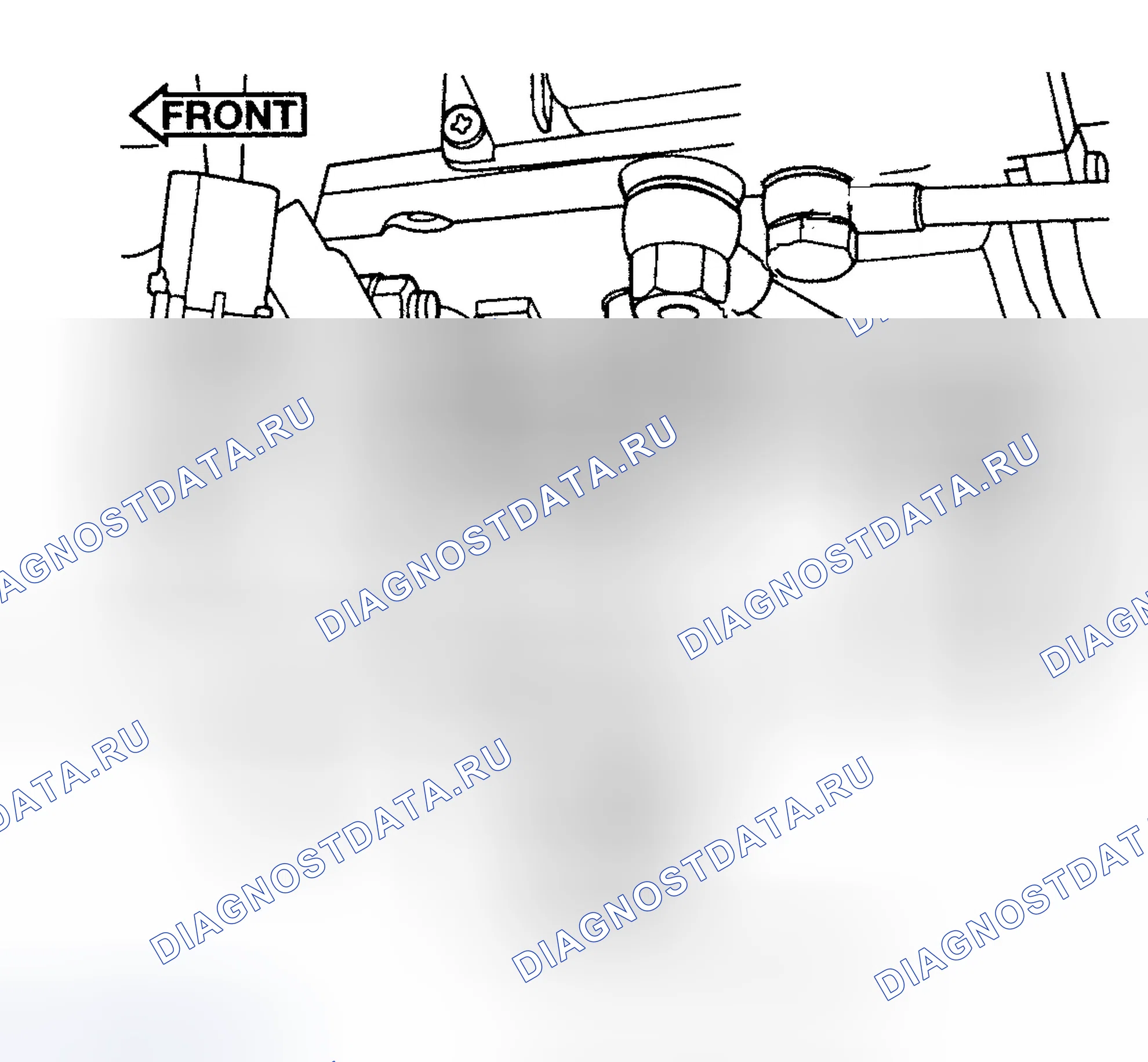 Рис. 21: Левая сторона двигателя (24V дизельный двигатель). Dodge Pickup R3500 
