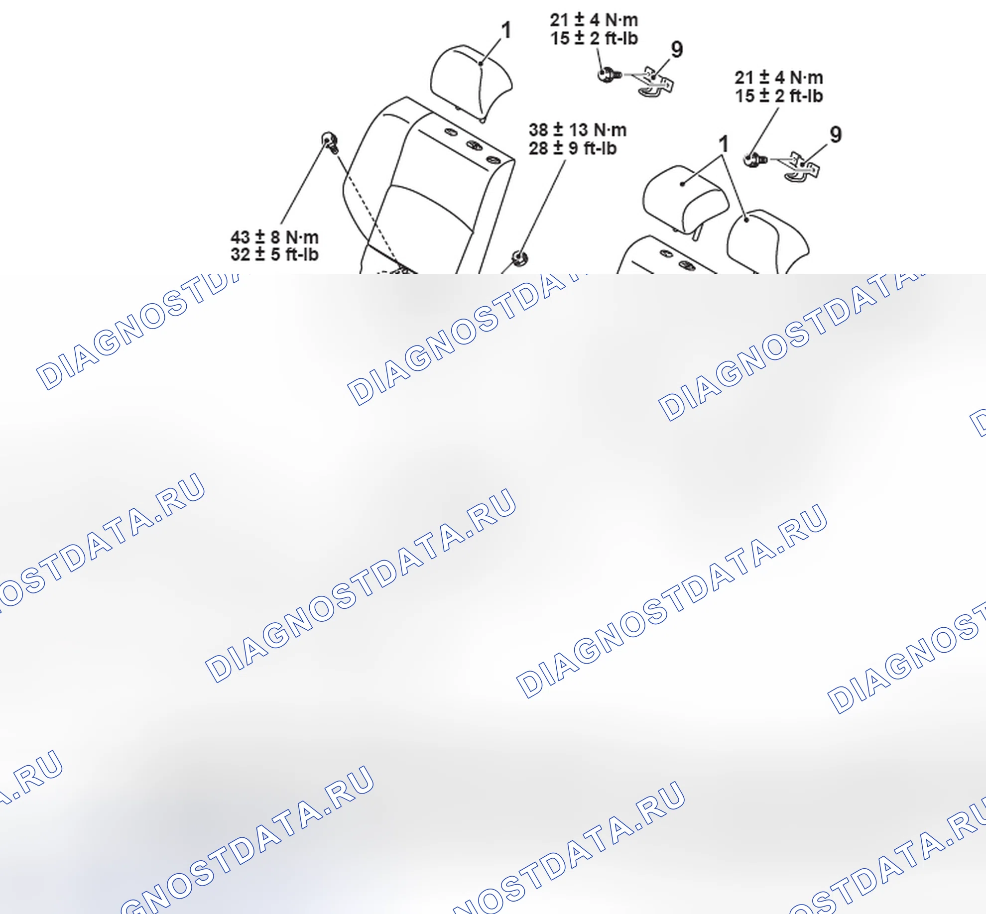 Рис. 123: LANCER: SPRIT сиденье. Honda Domani MB