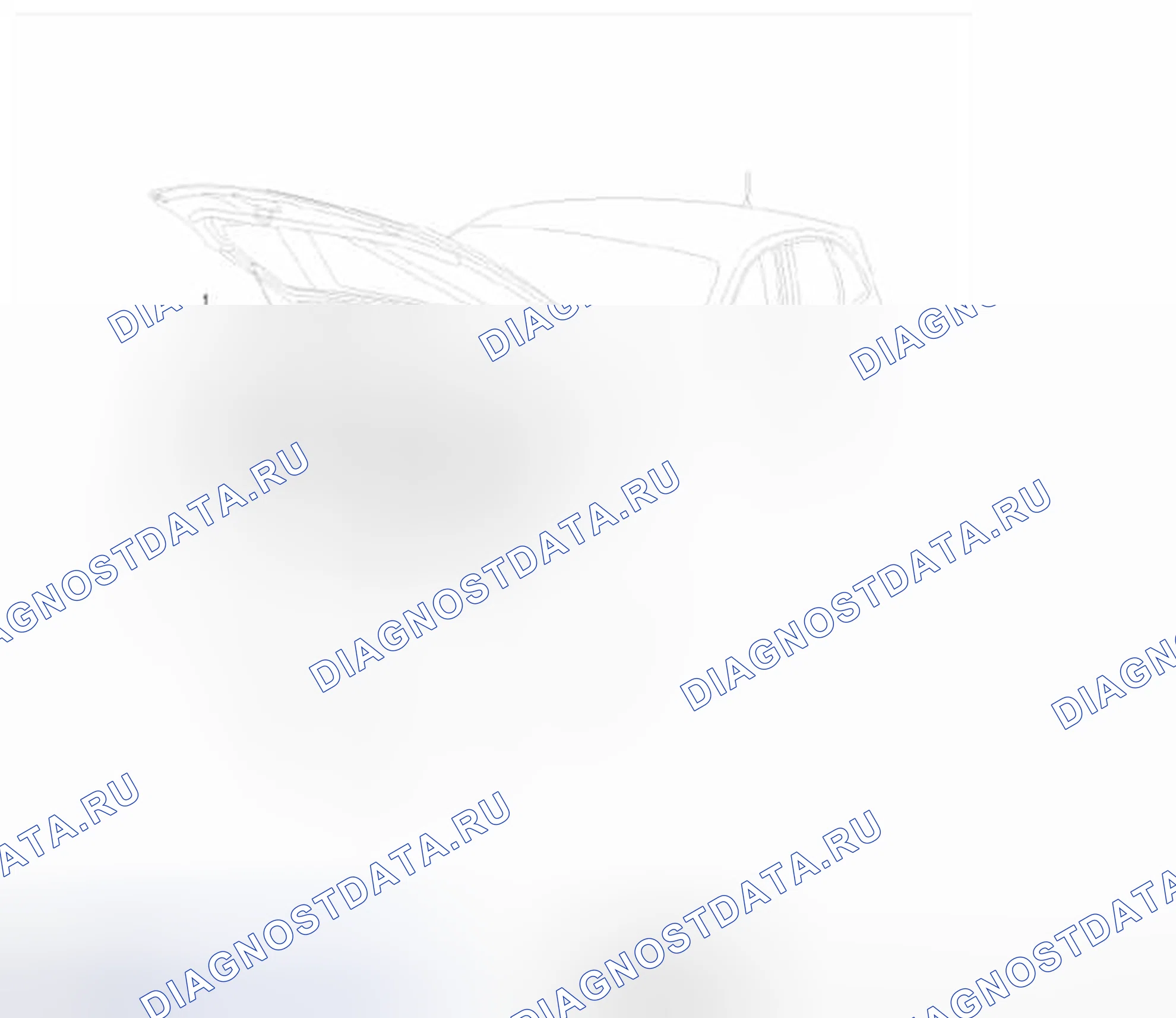 Рис. 17: Расположение предупредительных/предупреждающих надписей. Hyundai Veracruz I