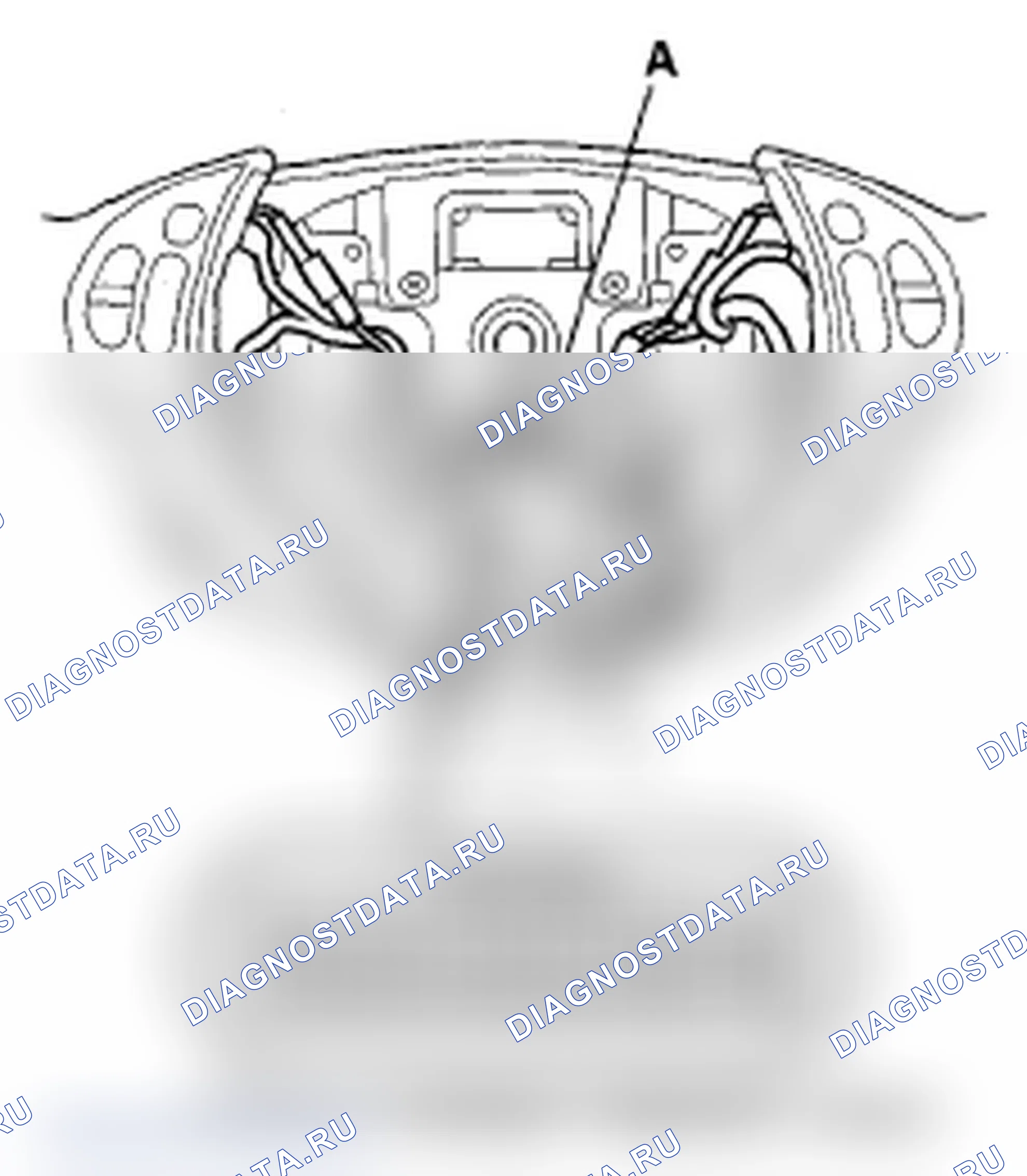 Рис. 56: Тест/замена переключателя выбора/сброса/информации. Acura TL III рестайлинг
