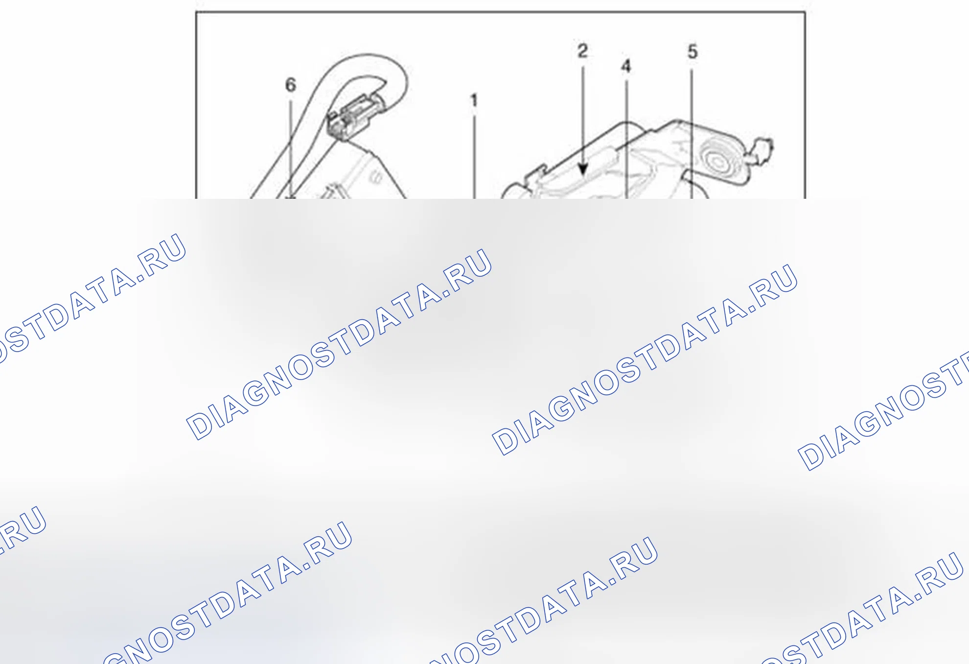Рис. 19: Расположение компонентов. Hyundai Equus II