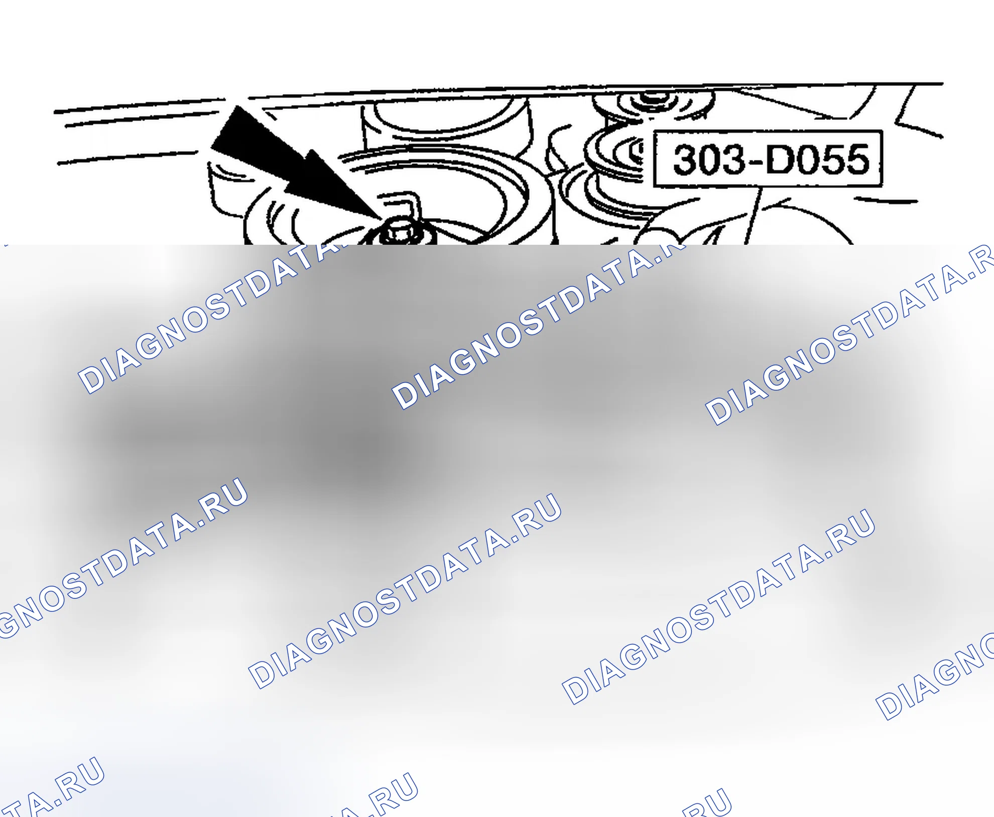 Рис. 503: Позиция 4: Установка болта шкива коленчатого вала Примечание. Ford Explorer III
