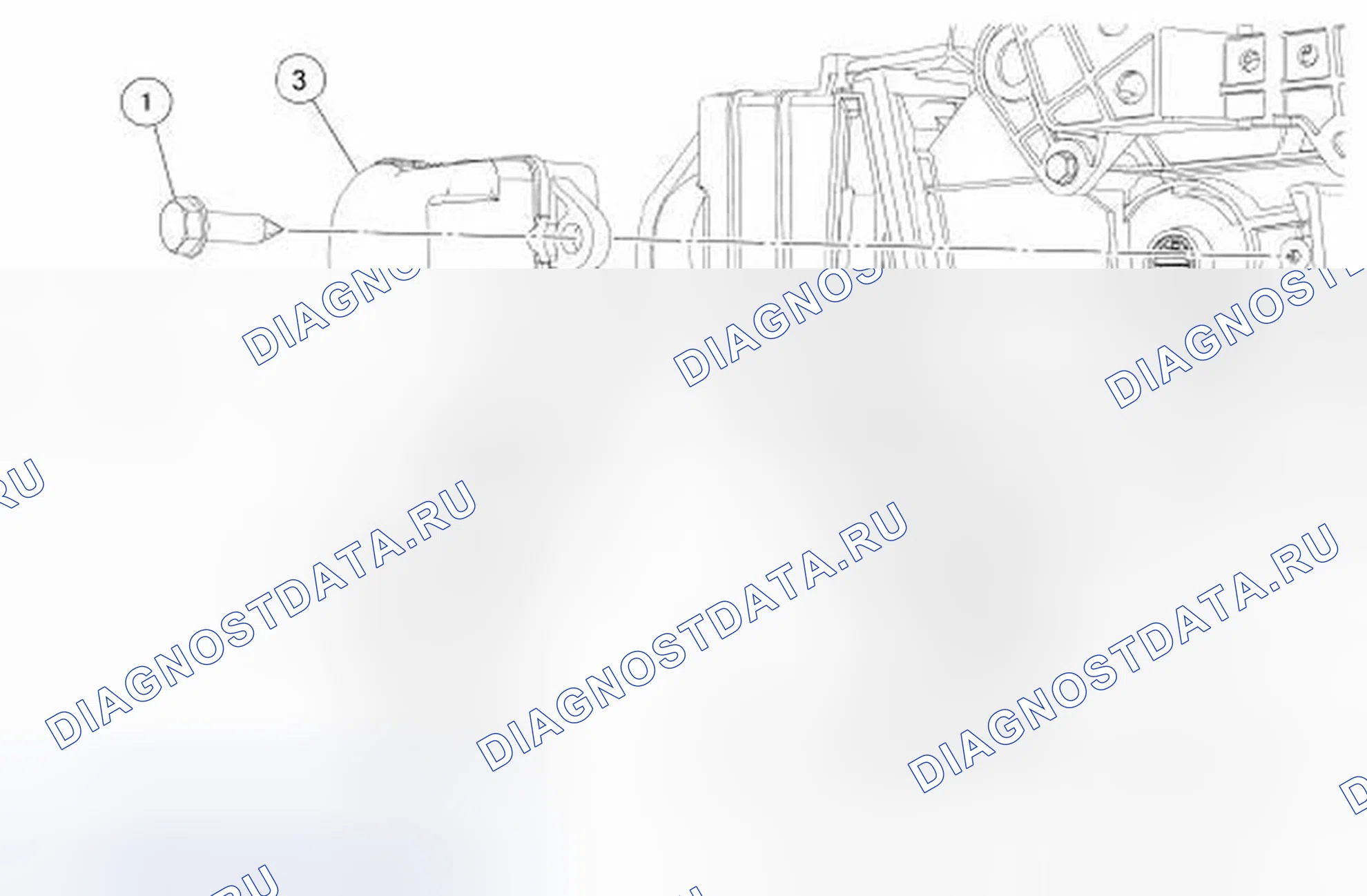 Рис. 162: Привод двери смешивания температуры - Lh. Ford Taurus VI