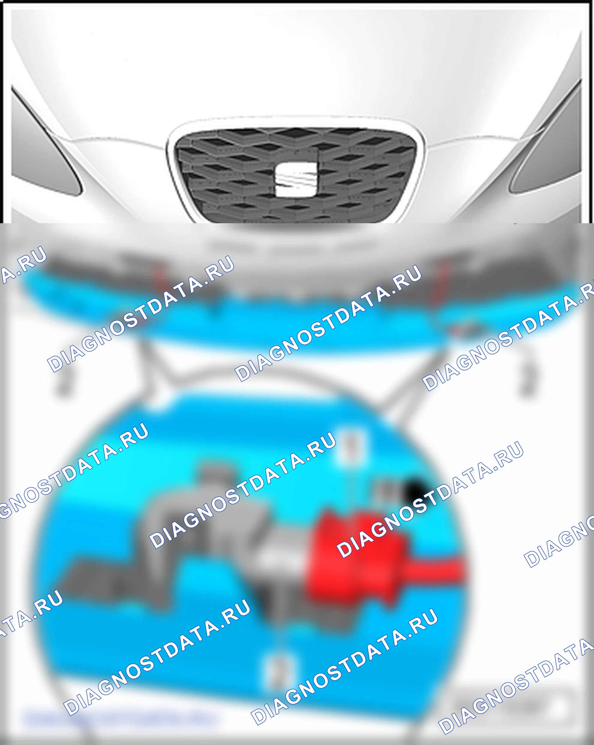 Облицовка переднего бампера. SEAT Leon Ii