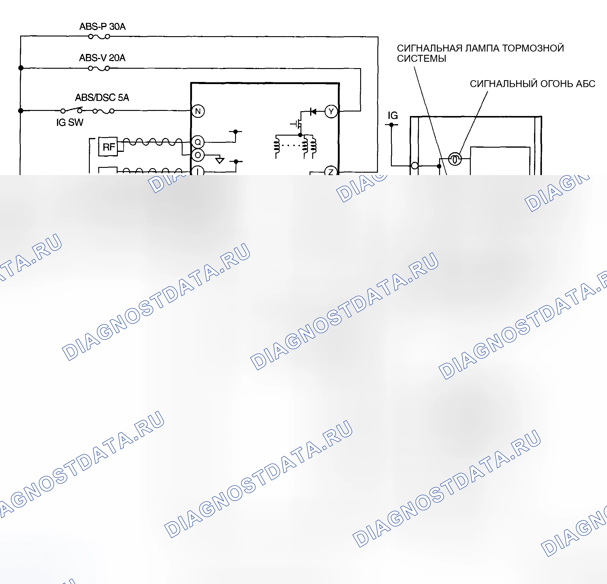 Рис. 7: электросхема СИСТЕМЫ. Mazda 5 I