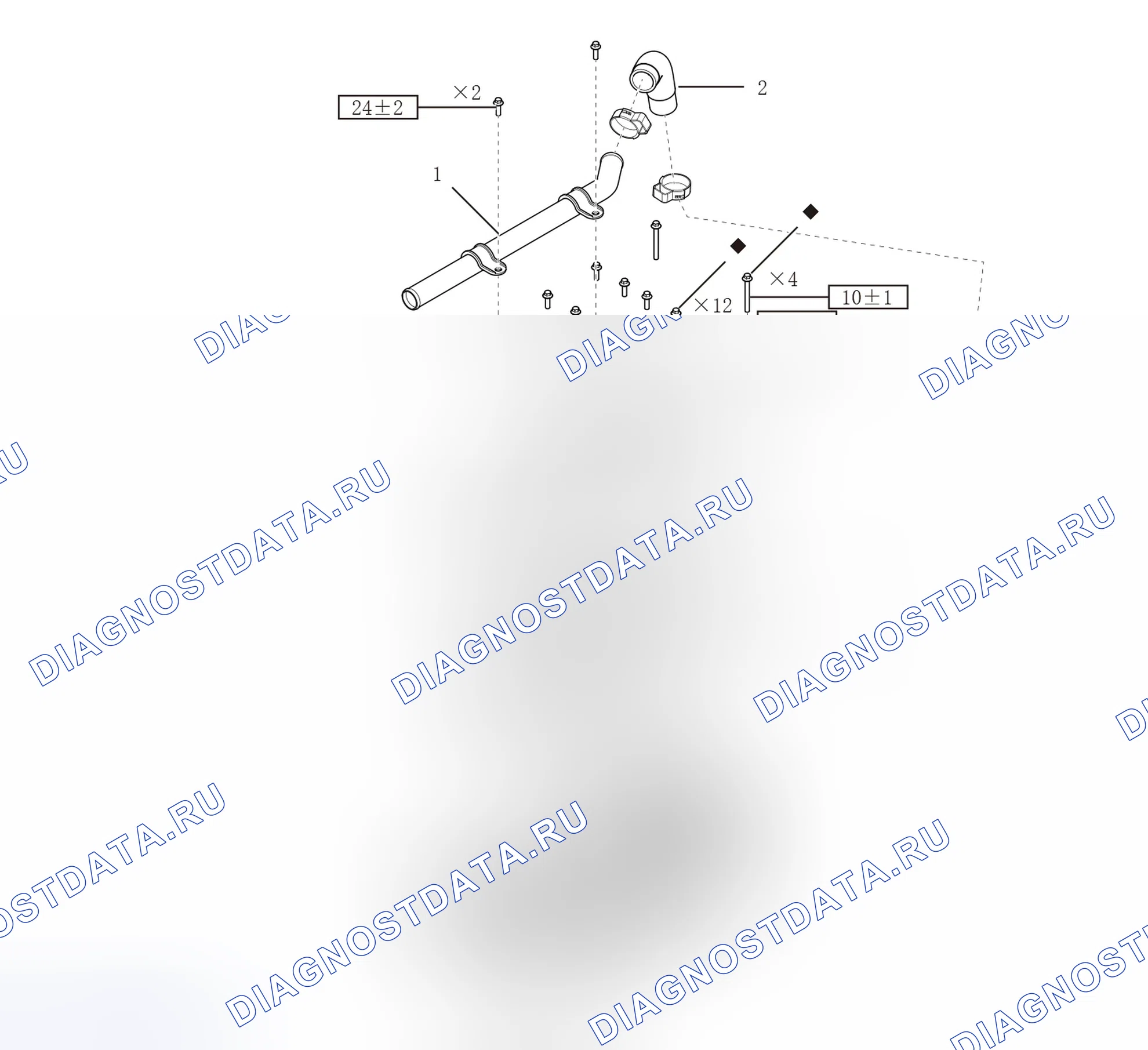 Схема расположения клапанной крышки — Great Wall Wingle-7. Great-Wall Wingle 7 I
