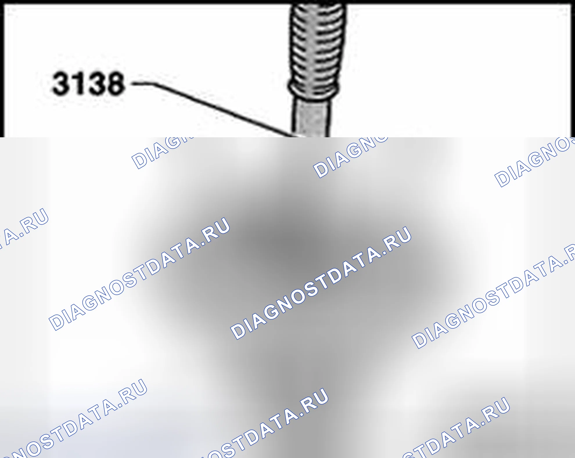 Рис. 266: Выведение наружного кольца левого конического роликоподшипника из крышки. Volkswagen Passat B5 рестайлинг