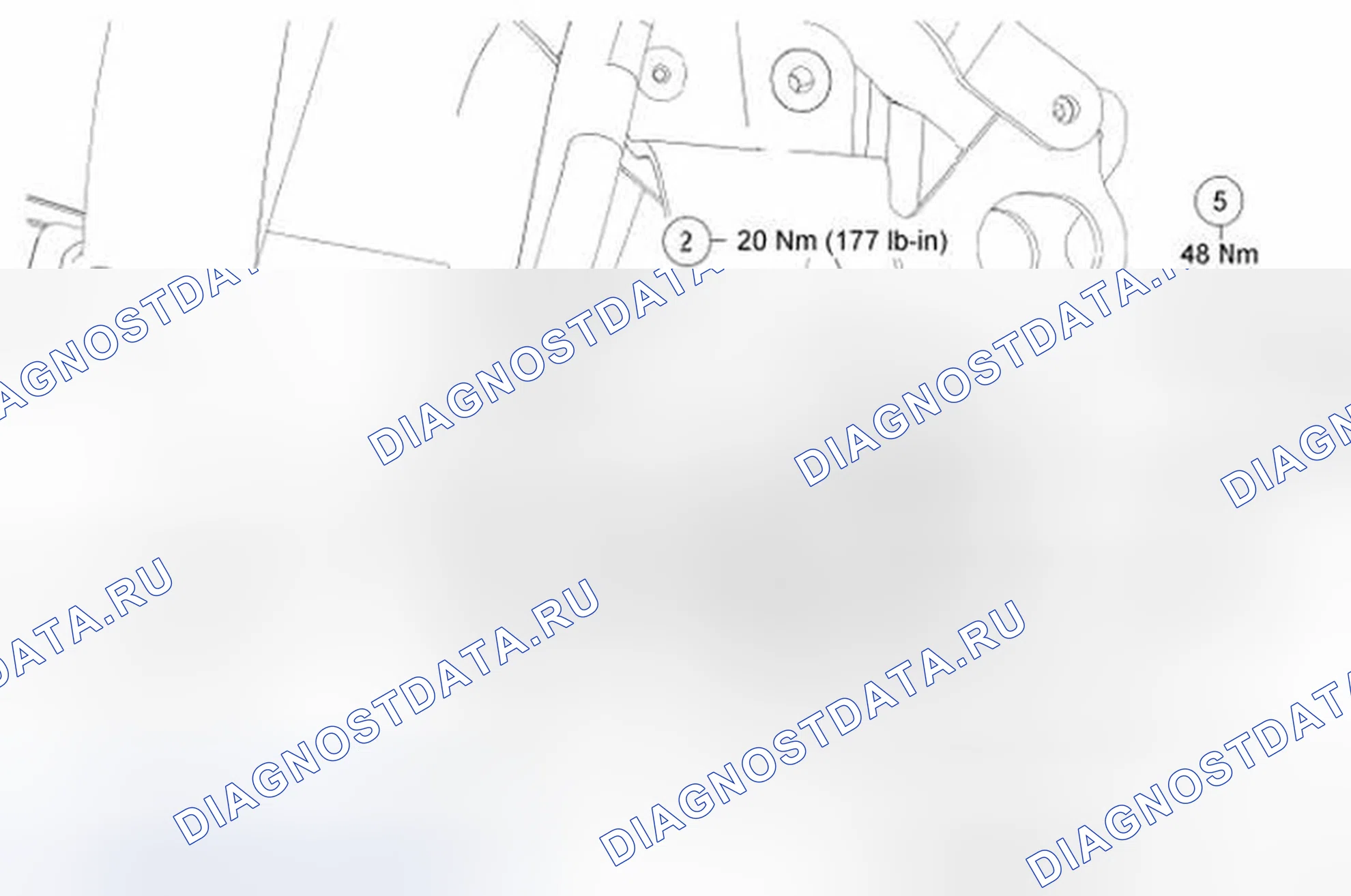 Рис. 33: складной верх в сборе (Вид 1 из 3). Ford Mustang V рестайлинг 2