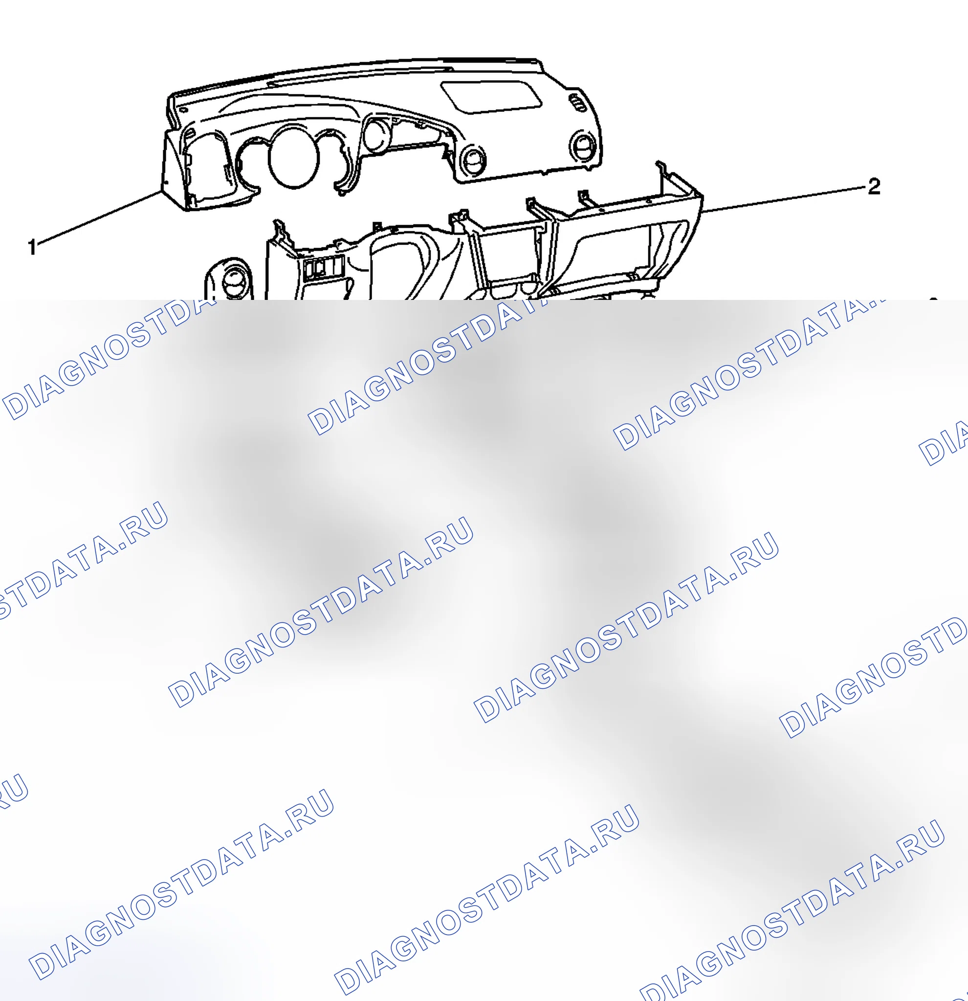 Рис. 13: Описание приборной панели. Pontiac Vibe I рестайлинг