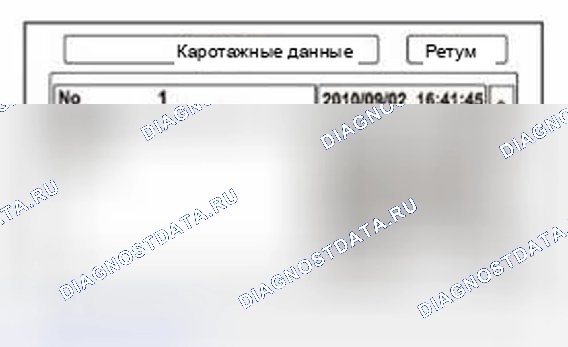 Рис. 53: Каротажные данные. Honda Civic IX